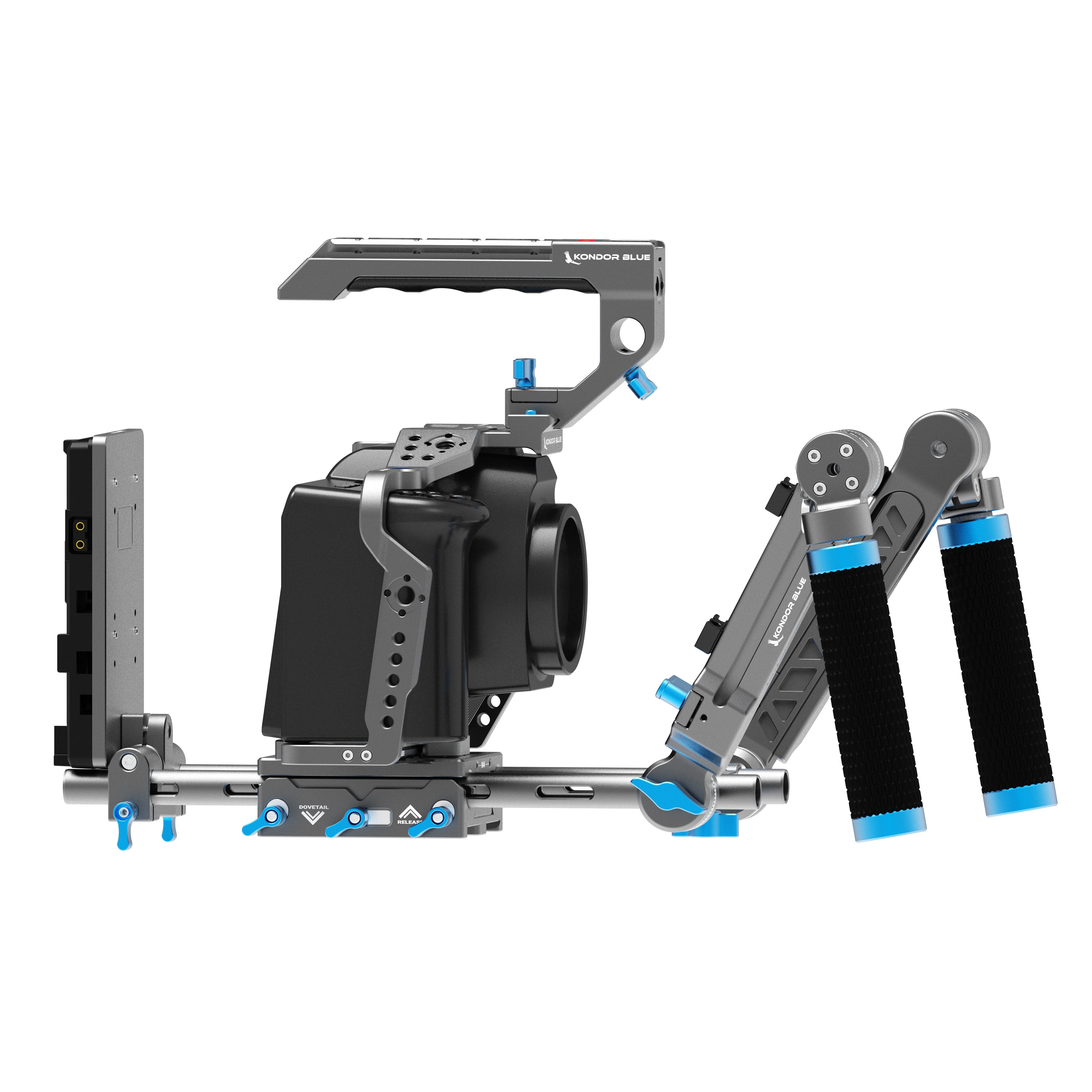 Kondor Blue Blackmagic Pocket 6K Pro Cage with Top Handle (Space Gray)