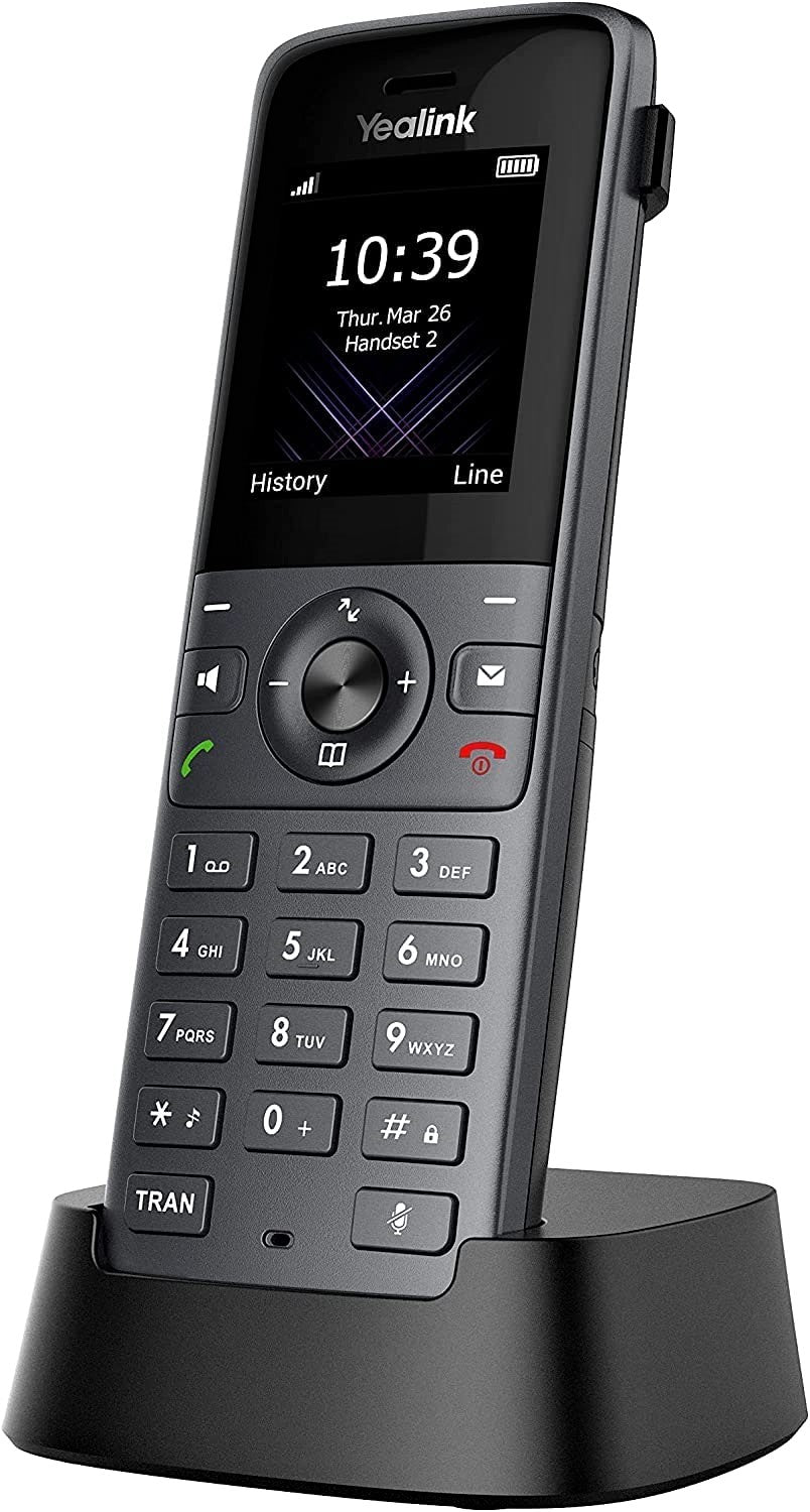 Yealink W73P DECT IP Telephone System (W70B Base + W73H Handset), Black