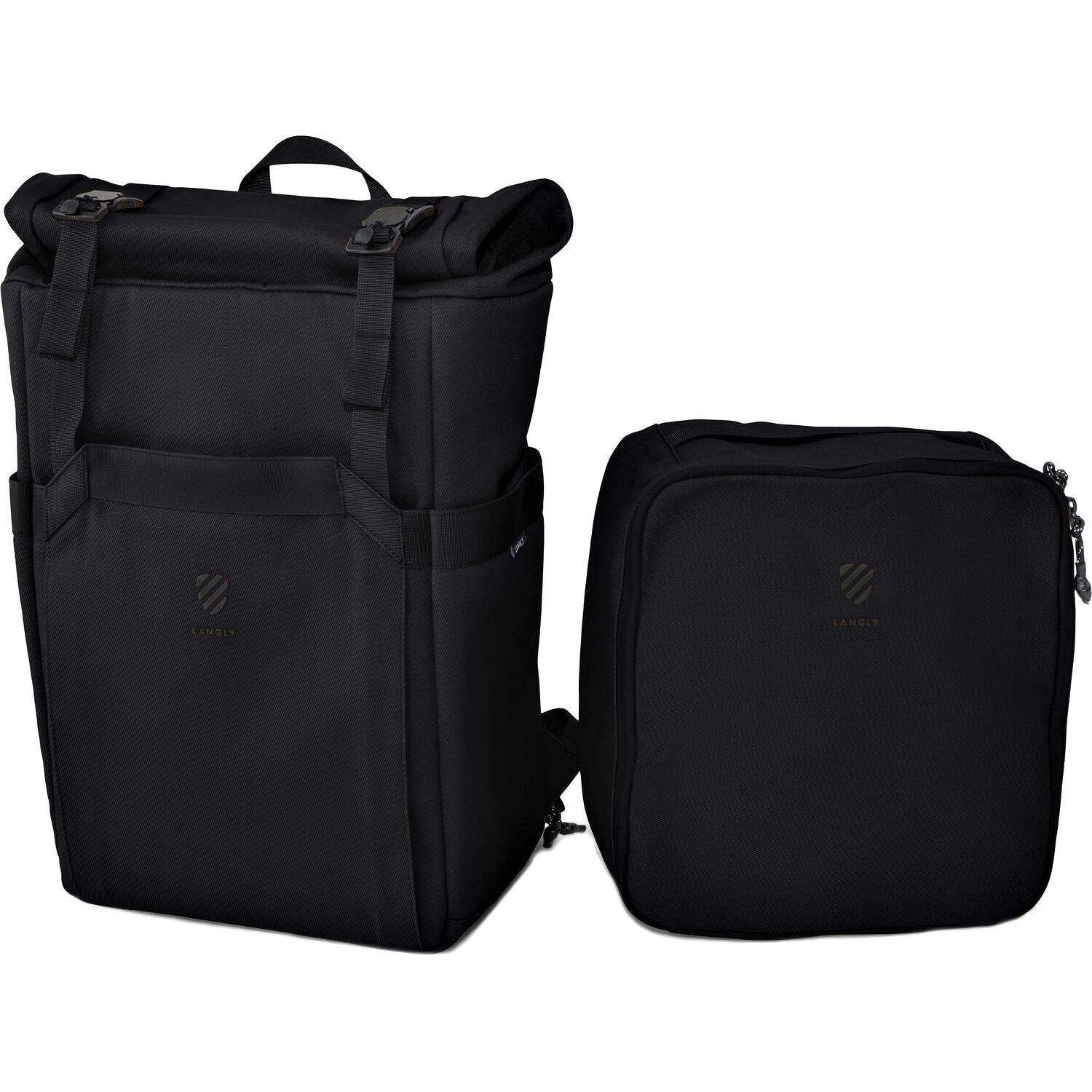 Langly Weekender Backpack with Camera Cube (Black)