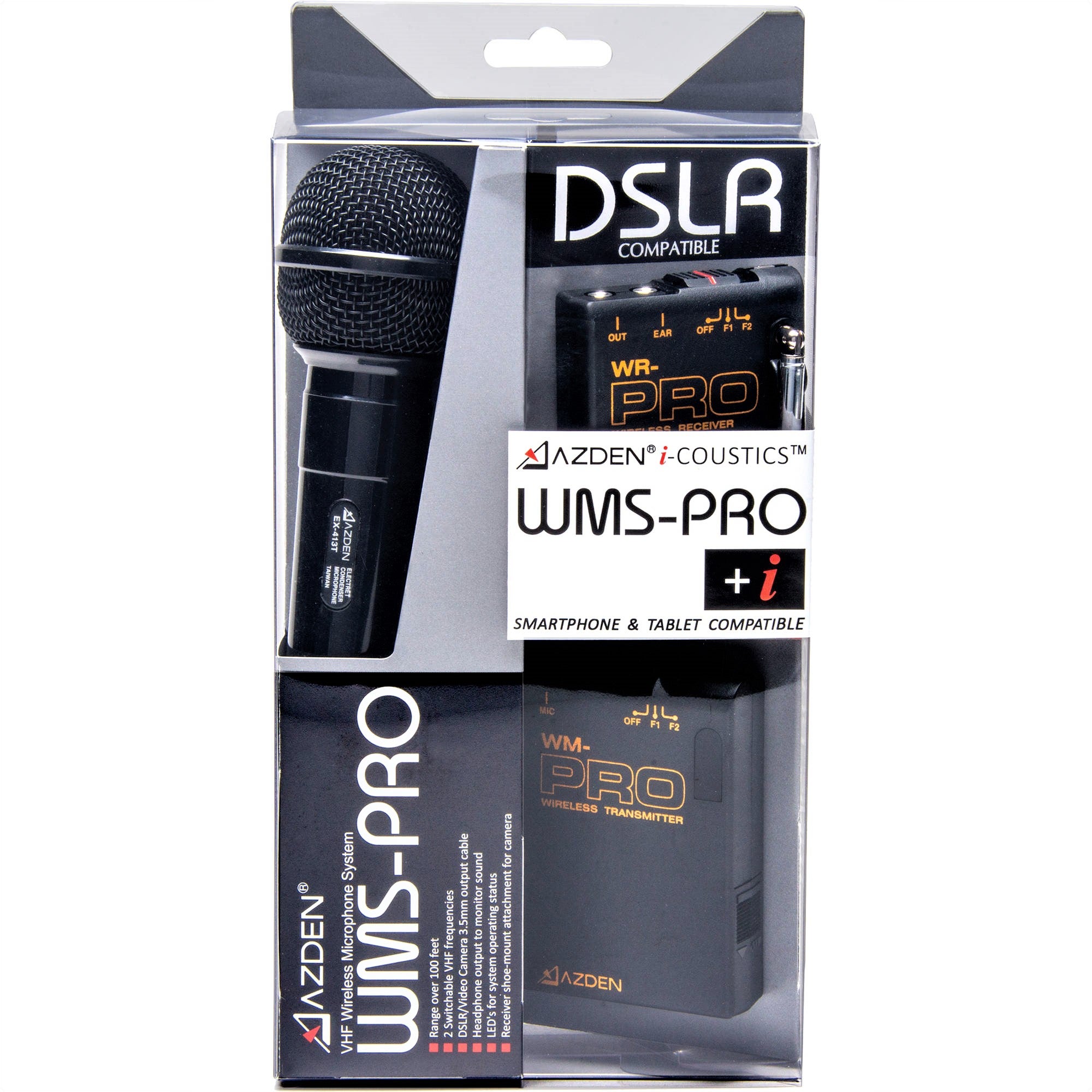 Azden VHF Wireless Microphone System with Wired Handheld Microphone