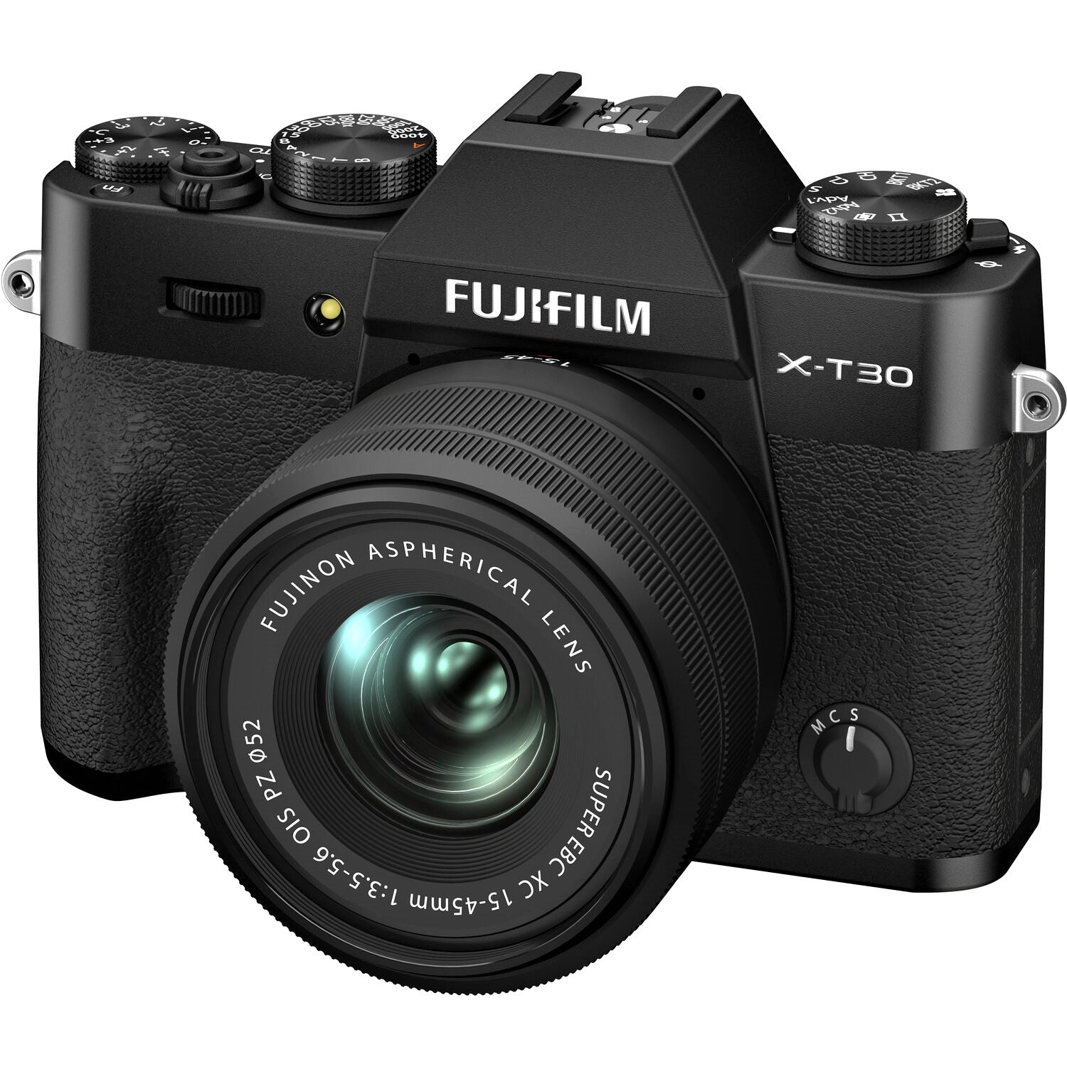 Fujifilm X-T30 II Mirrorless Camera with XC 15-45mm OIS PZ Lens (Black) - Distant view