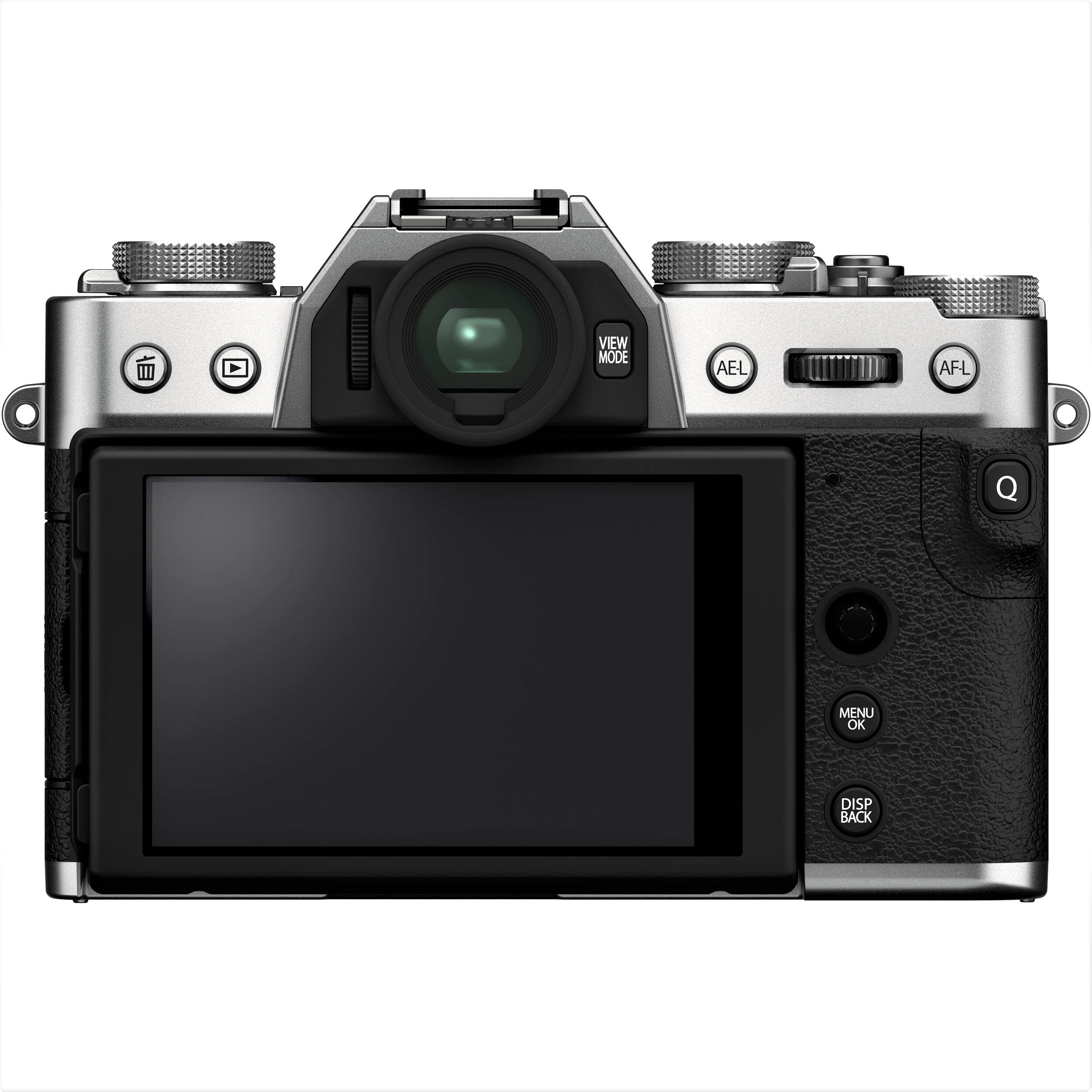 Fujifilm X-T30 II Mirrorless Camera with XC 15-45mm OIS PZ Lens (Silver) - Rear view