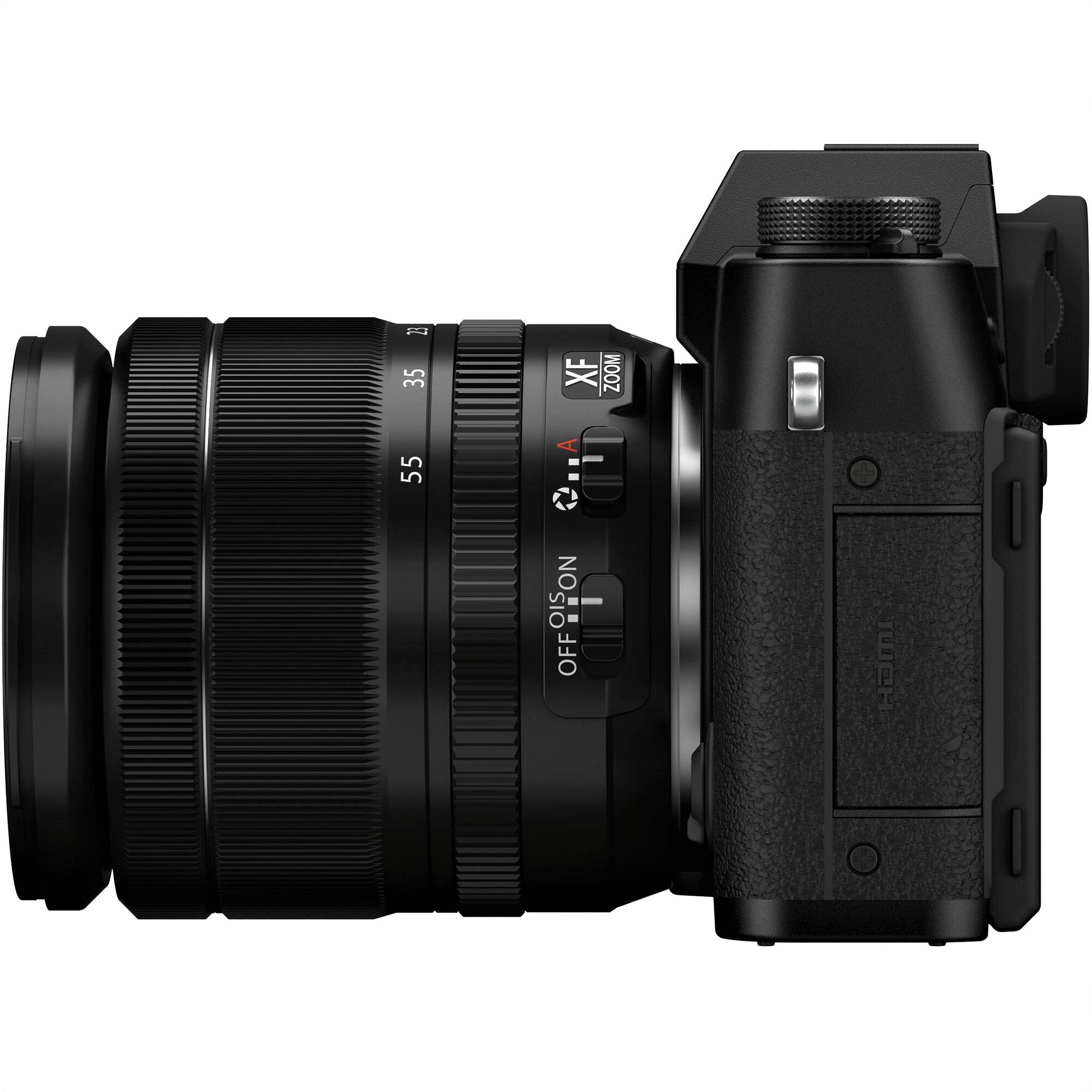 Fujifilm X-T30 II Mirrorless Camera with 18-55mm Lens (Black) - Side View