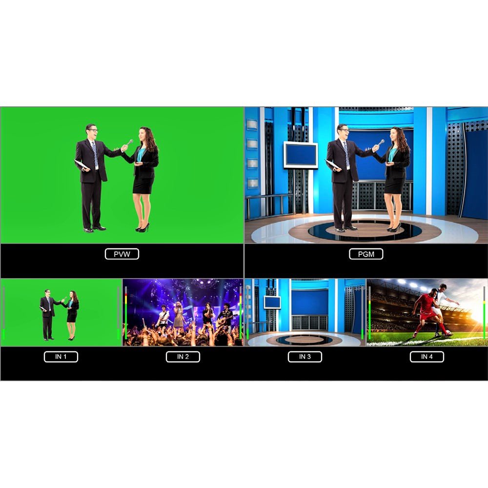 Lumantek VS4 4x1 Seamless Switcher for 3G-SDI and HDMI