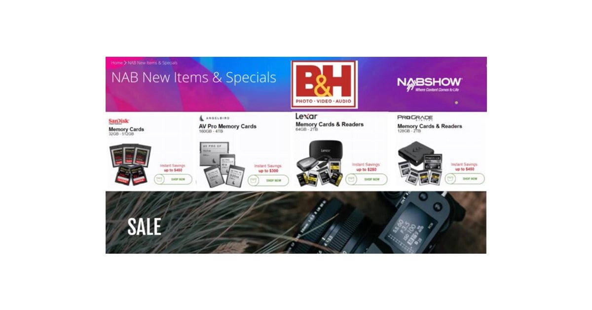 B&H Photo Special NAB Show Deals