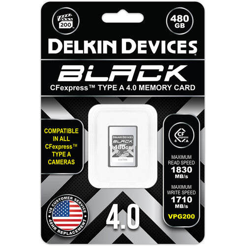 Delkin Devices BLACK CFexpress Type A 4.0 Memory Card