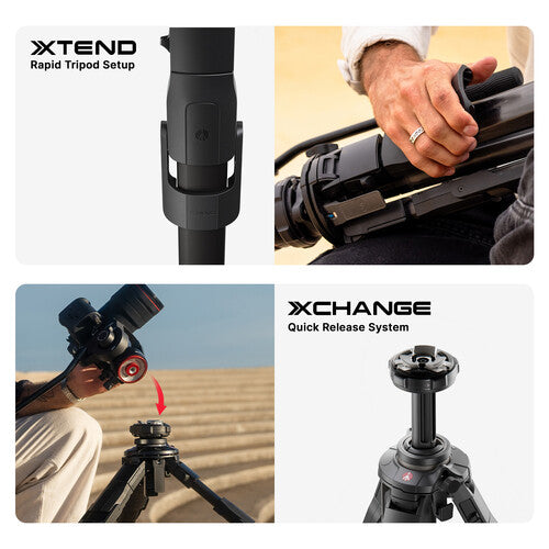 Manfrotto ONE Hybrid Aluminum Tripod with 500X Fluid Head