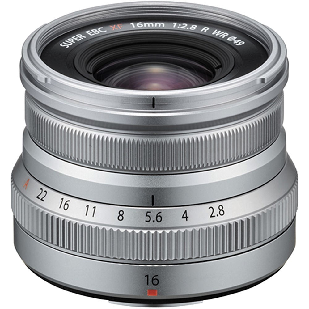 Fujinon XF16mmF2.8 R WR Lens - Silver