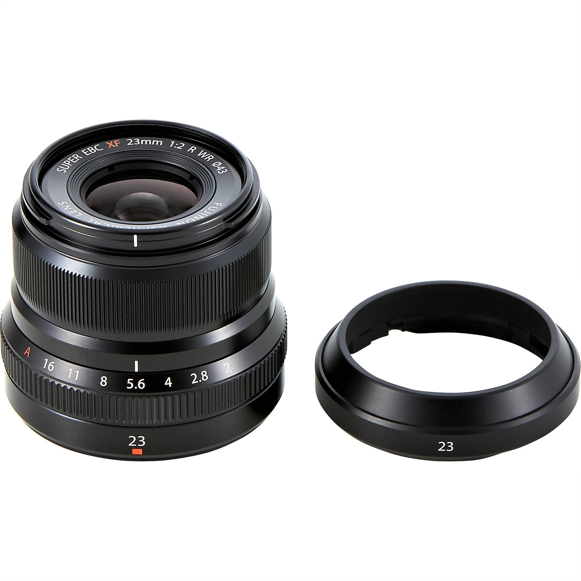 FUJINON  XF23mmF2 R WR Lens & Lens Hood