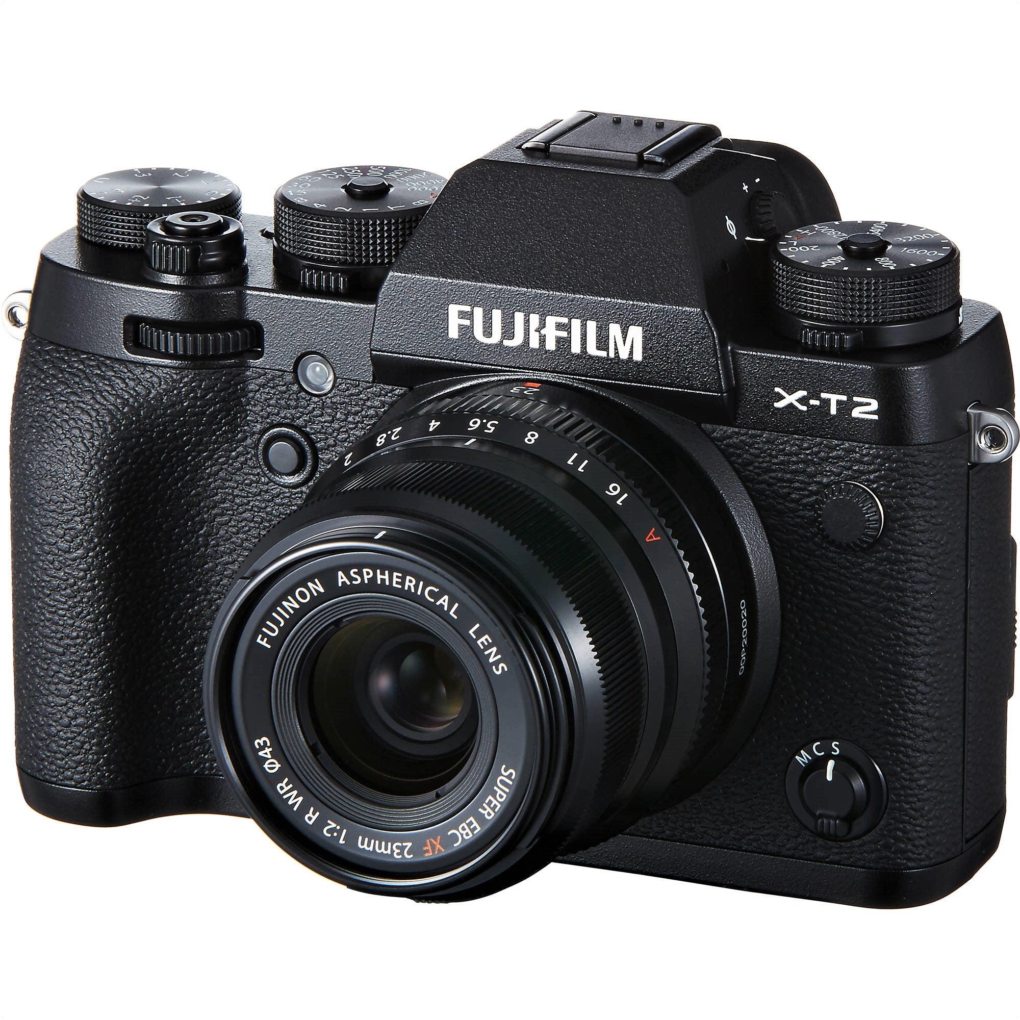 Fujifilm XF 23mm F2 R WR Lens (Black) - Attached Camera Not Included