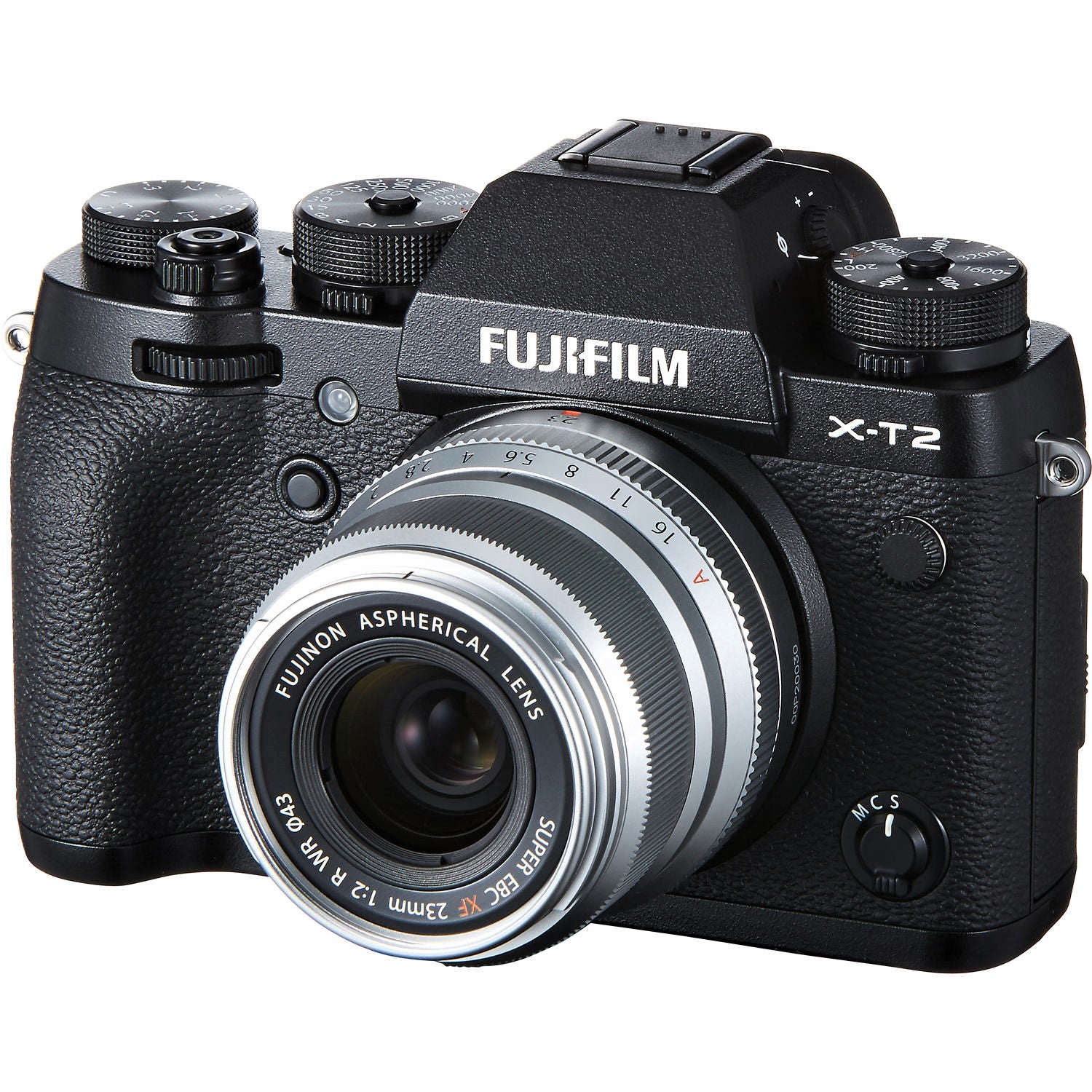FUJIFILM XF 23mm f/2 R WR Lens (Silver) - Attached Camera Not Included