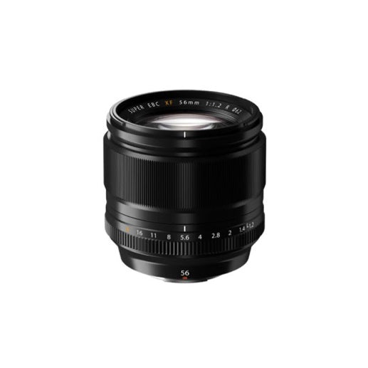 High-Angle Front view of FUJIFILM XF 56mm f/1.2 R Lens