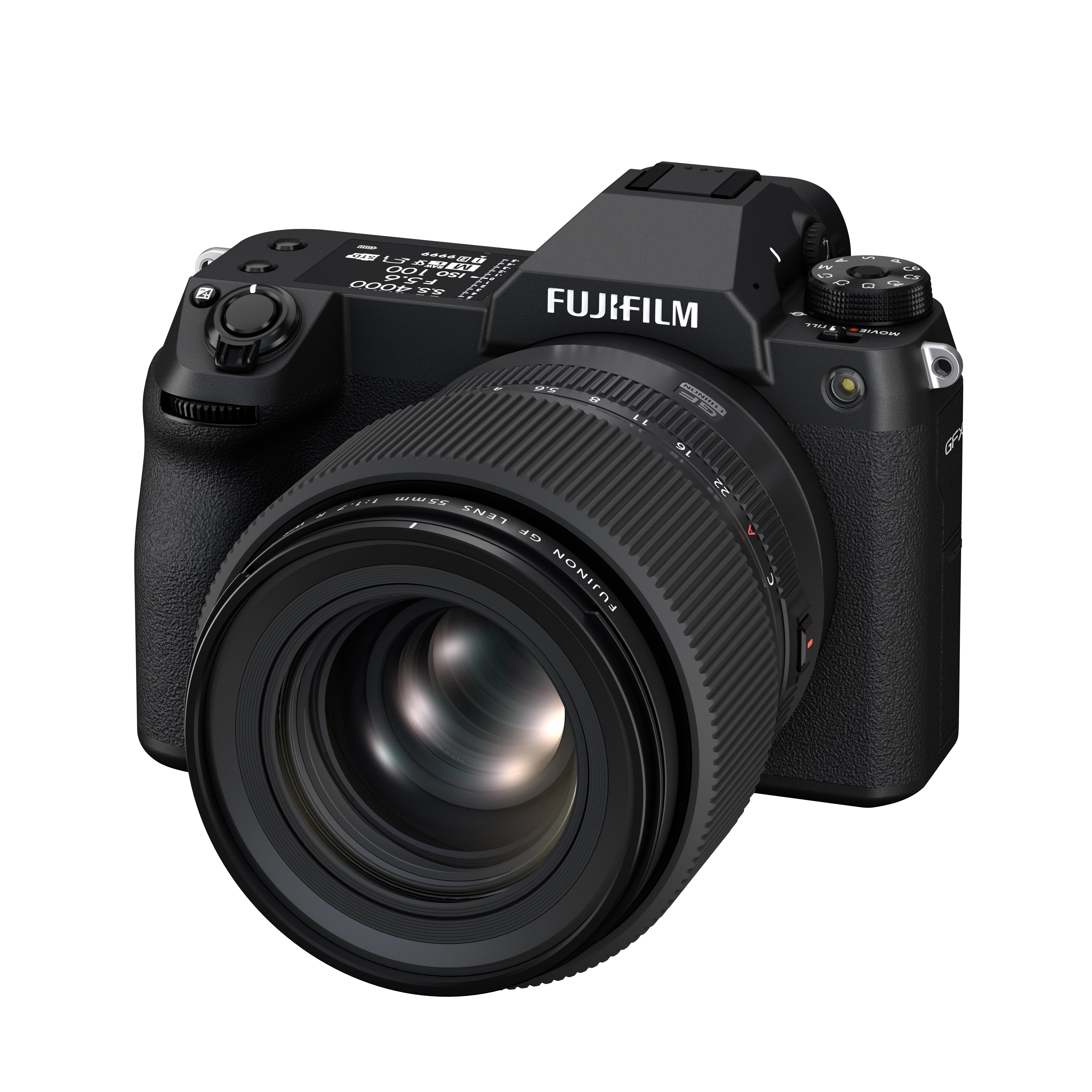 FUJINON GF55mmF1.7 R WR Lens Front-Side View