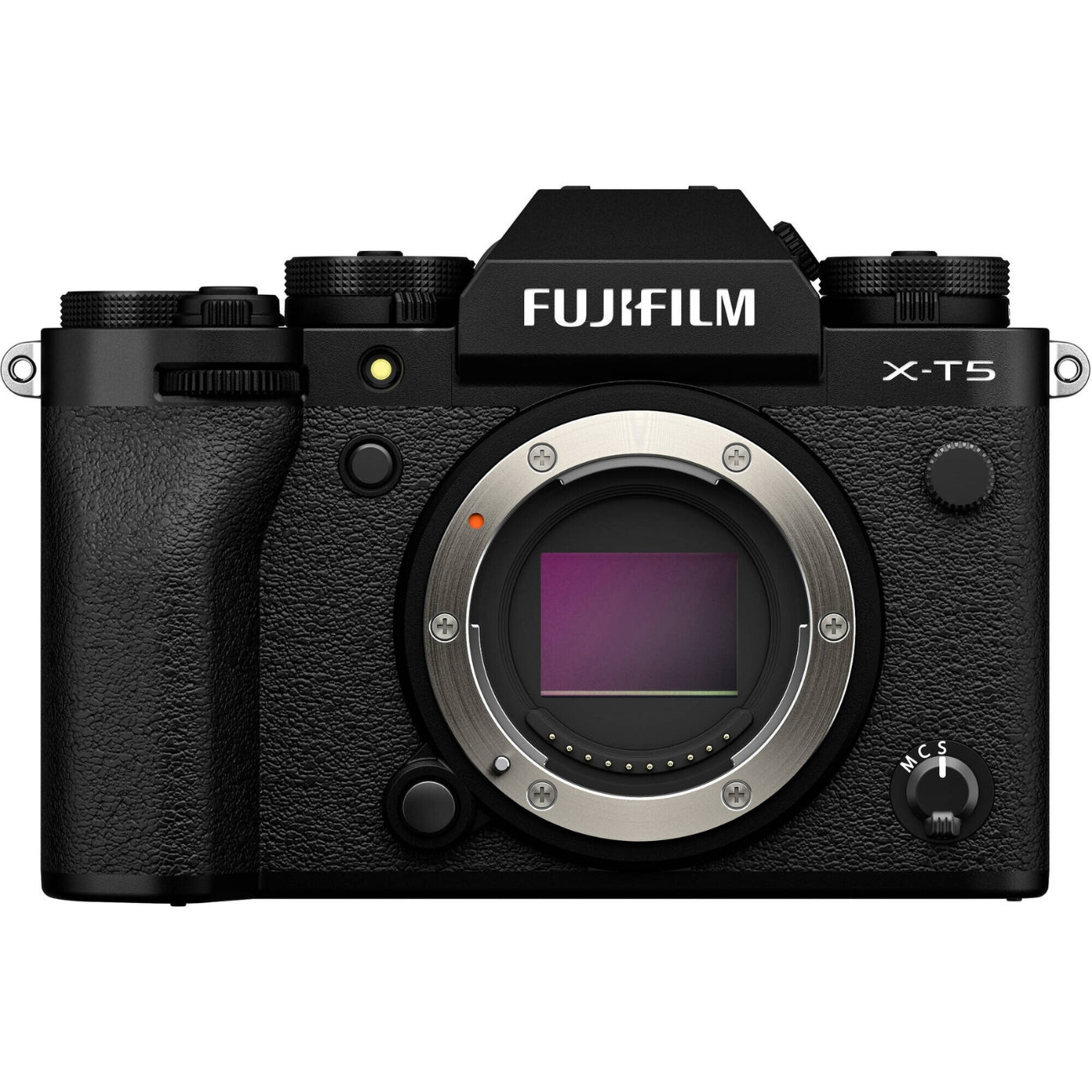 Front view of the Fujifilm X-T5