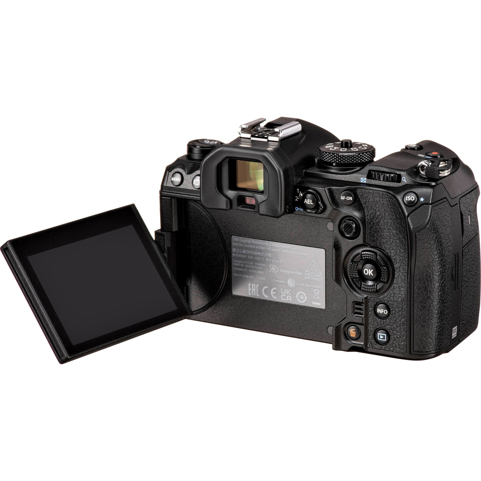 OM System OM-1 Micro Four Thirds System Camera 20MP BSI Stacked Sensor Weather Sealed Design 5-Axis Image Stabilization 120fps sequential Shooting