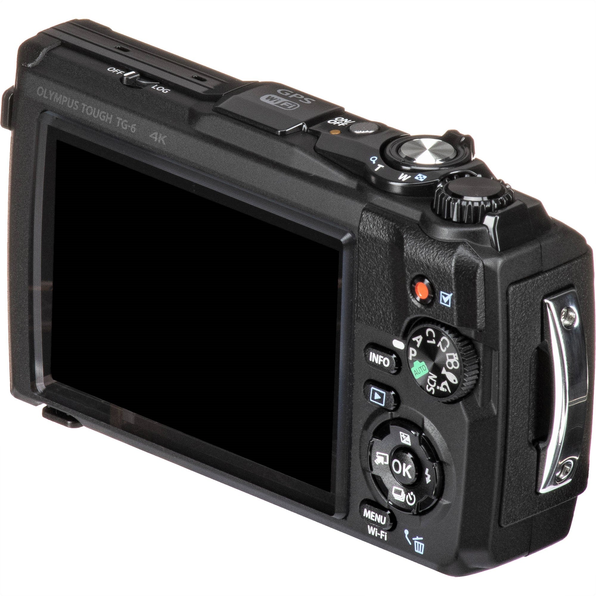 OM System Olympus TG-6 Black Underwater camera, Waterproof, Freeze proof, High Resolution Bright, 4K Video 44x Macro shooting