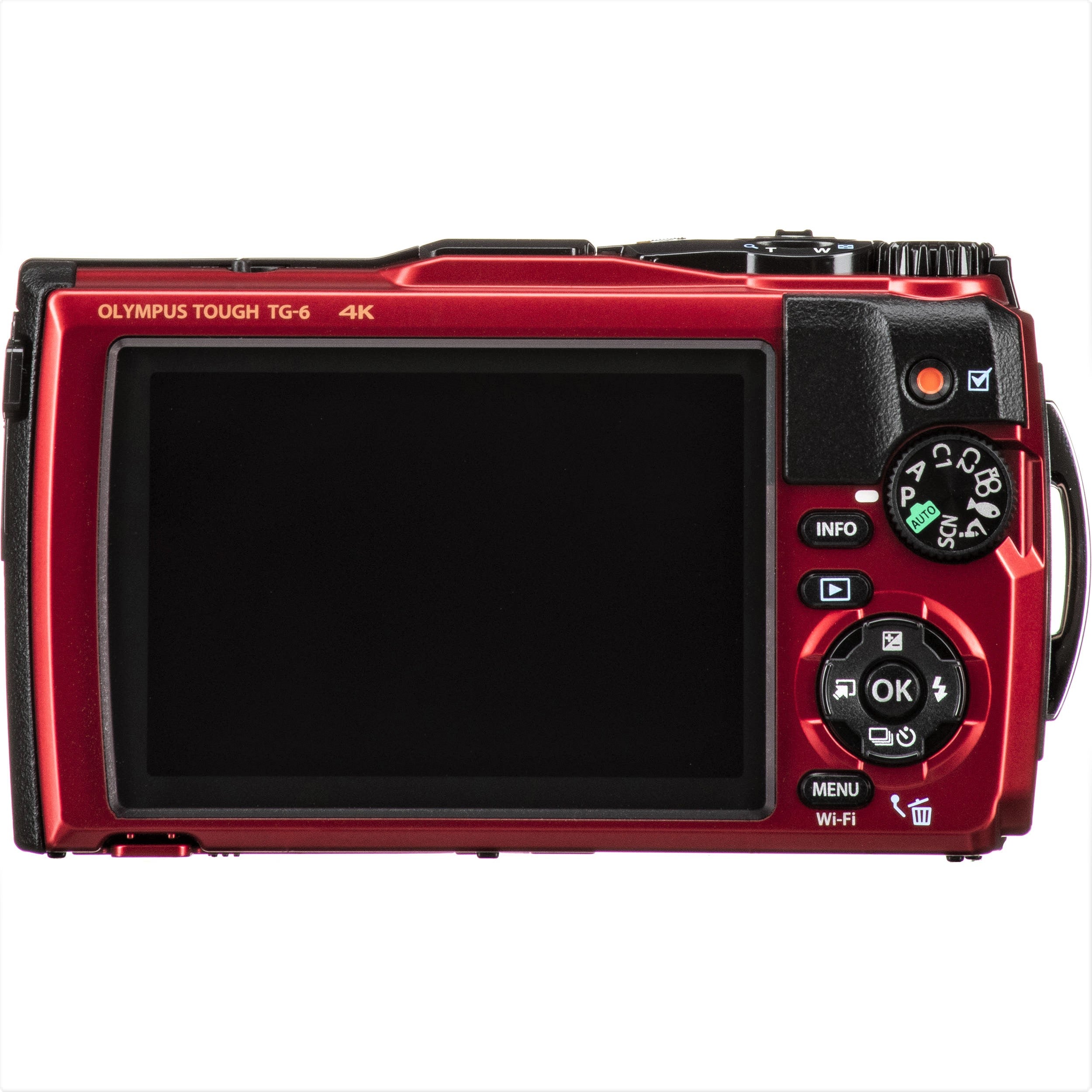 Olympus Tough TG-6 Compact Digital Camera (Red)