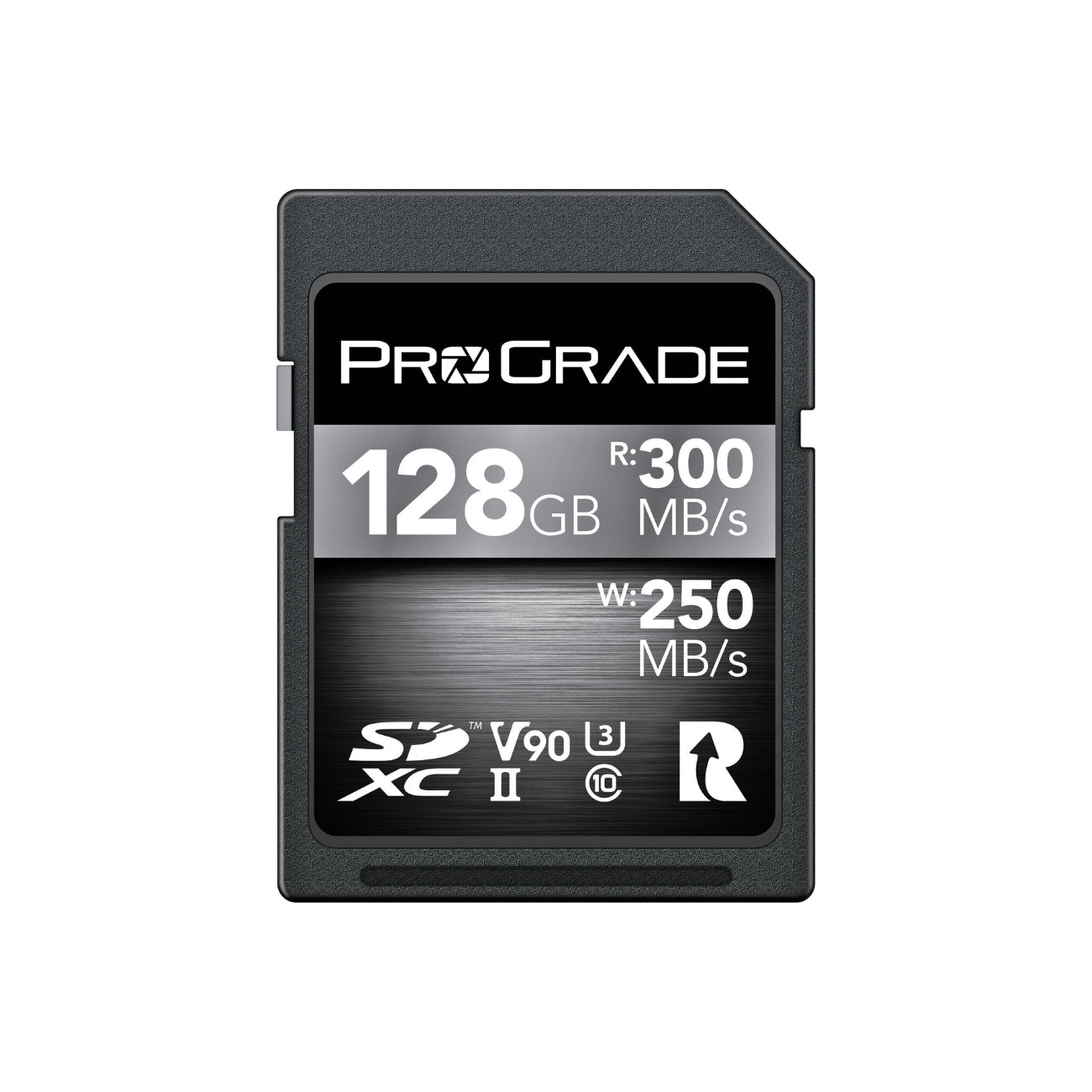 ProGrade Digital SDXC UHS-II V90 300R Memory Card (128GB) - Front View