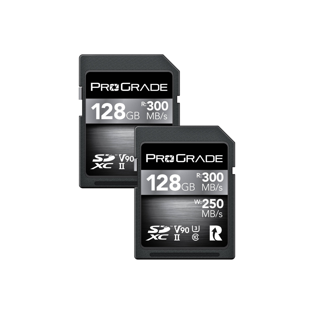 ProGrade Digital SDXC UHS-II V90 300R Memory Card (128GB) - 2 Pack