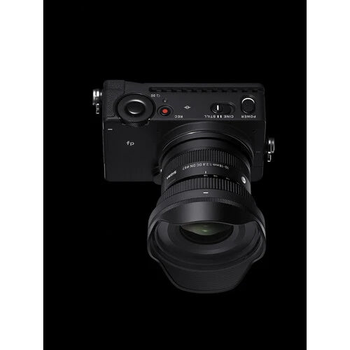SIGMA 10-18mm F2.8 DC DN Top View With Camera
