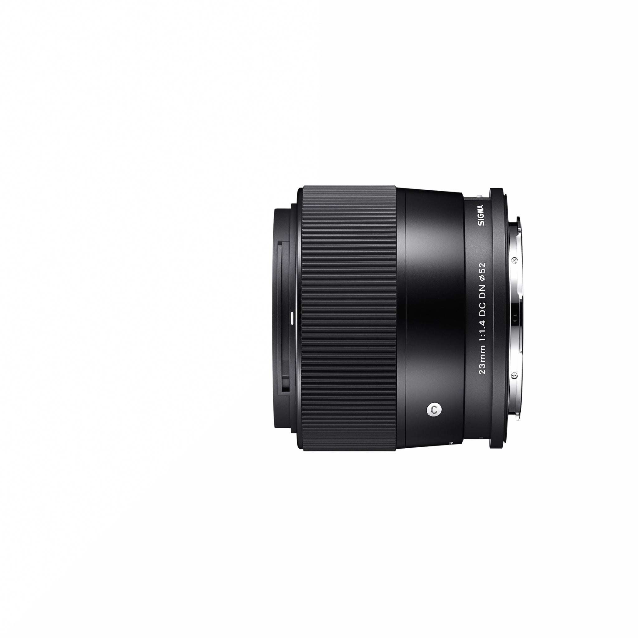 SIGMA 23mm F1.4 DC DN without hood side view