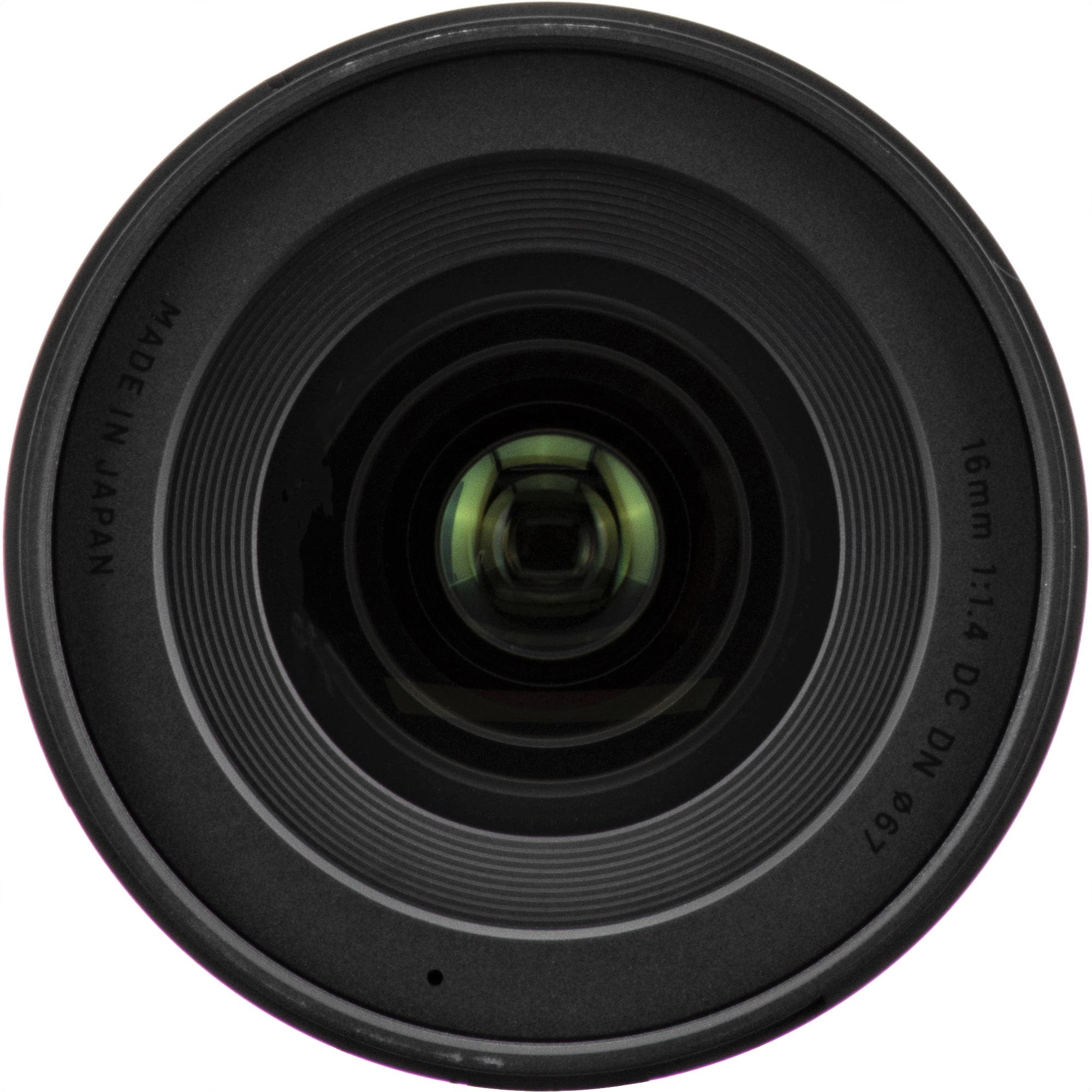 Sigma 16mm f/1.4 DC DN Contemporary Lens (MFT) - Front View