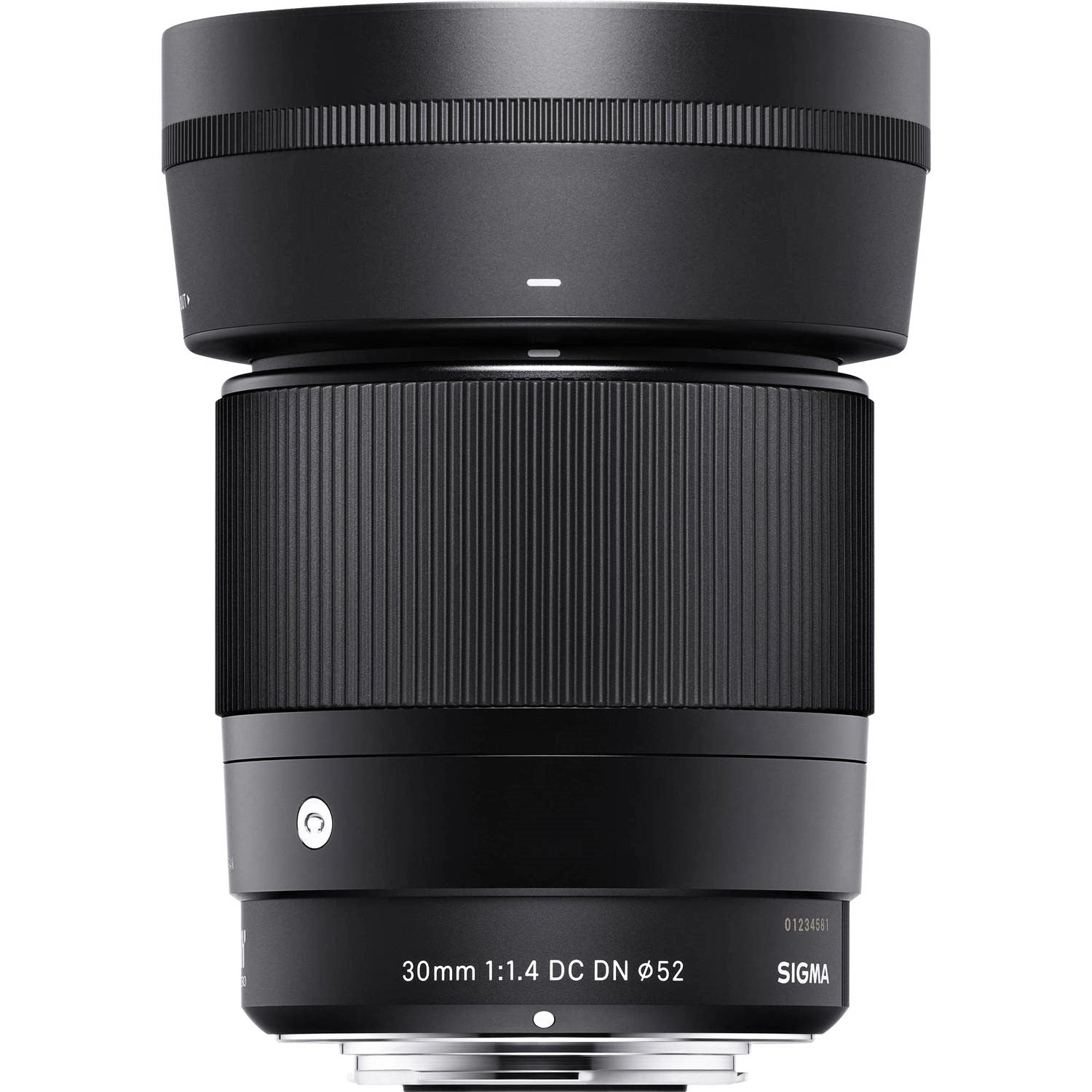 Sigma 30mm f/1.4 DC DN Contemporary Lens (Sony E) - Attached Lens Hood