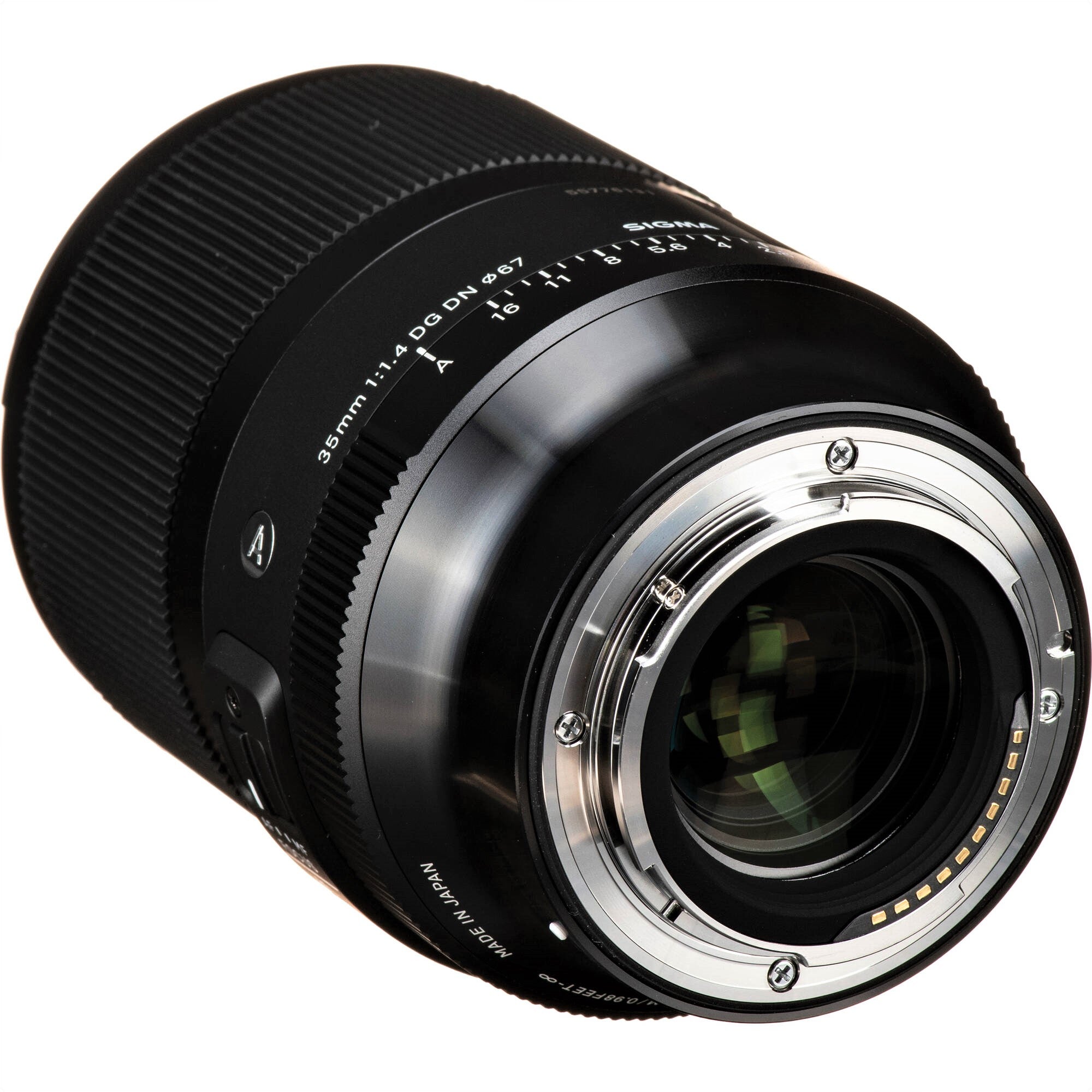 Sigma 35mm F1.4 DG DN Art Lens for Sony E - Back Side View