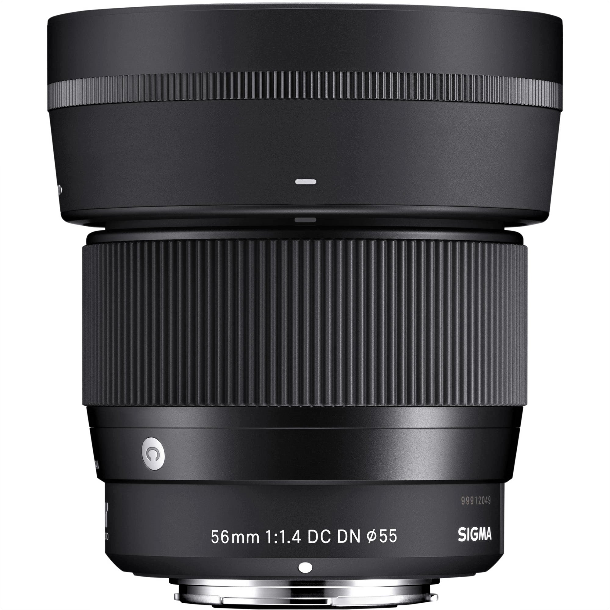 Sigma 56mm f/1.4 DC DN Contemporary Lens (Leica L) - Attached Lens Hood