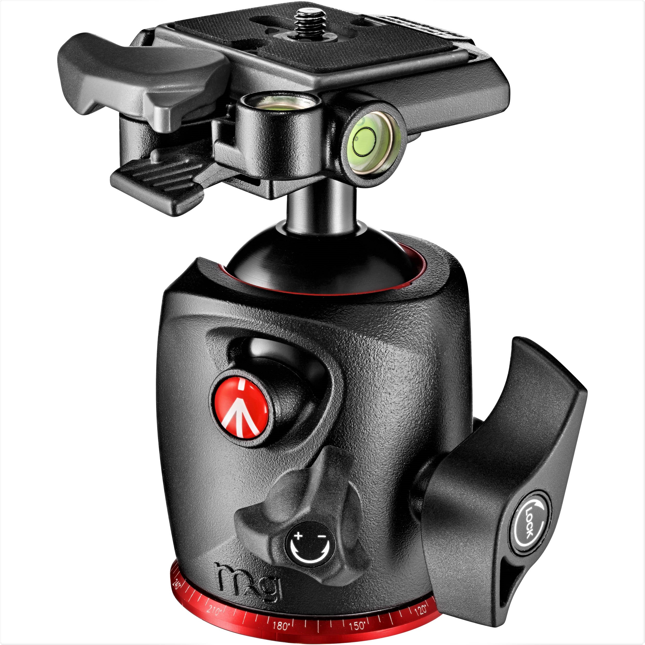 Manfrotto XPRO Magnesium Ball Head with 200PL-14 Quick Release Plate - Side View