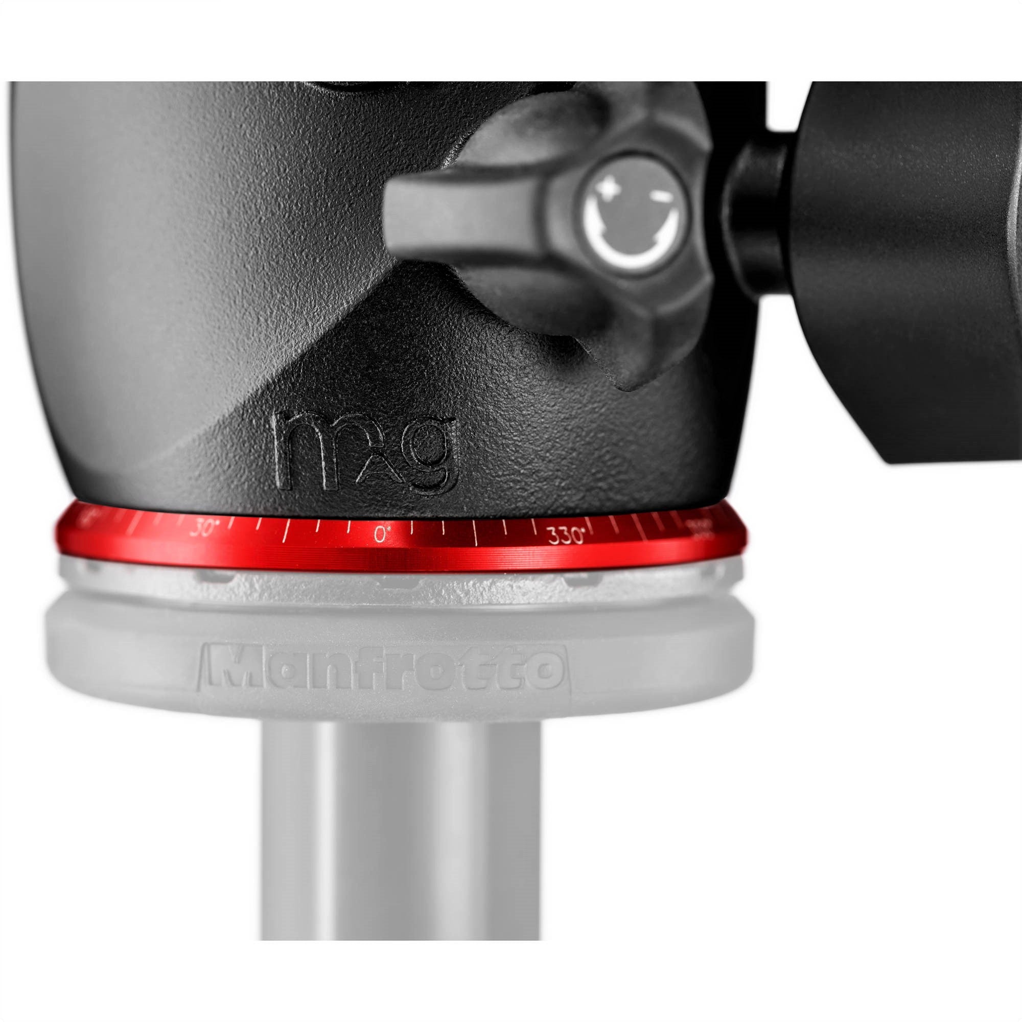 Manfrotto XPRO Magnesium Ball Head with 200PL-14 Quick Release Plate - Close-Up View