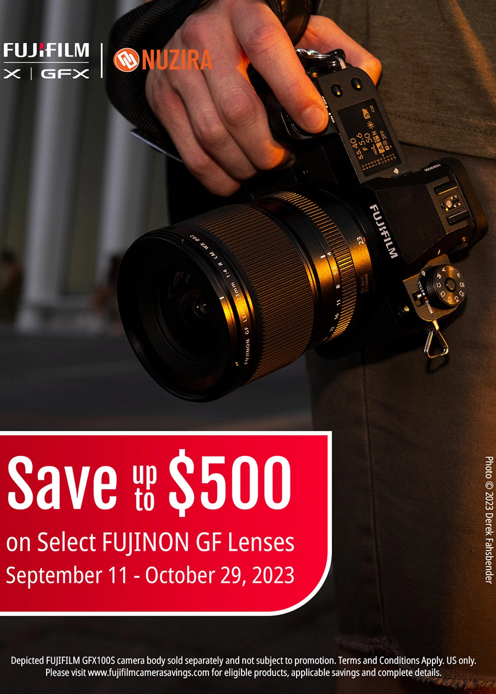 Fujifilm GF Lense Save $500