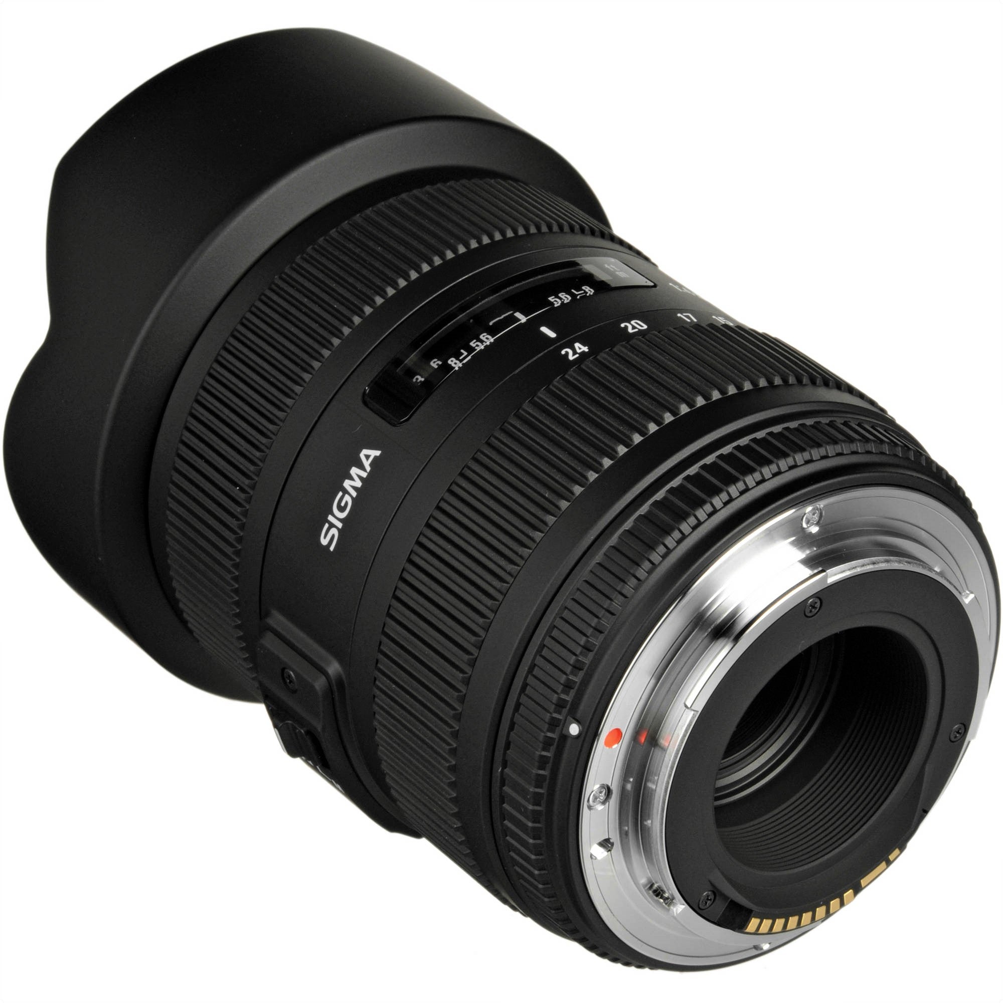 Sigma 12-24mm F4.5-5.6 II EX DG ASP-HSM Lens for Canon in a Back-Side View