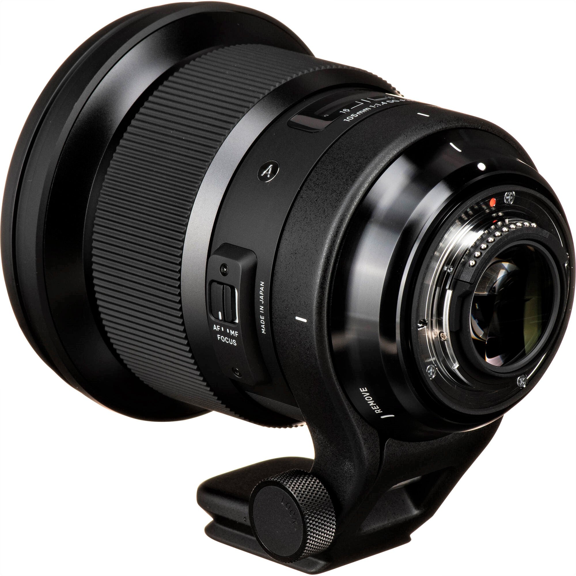 Sigma 105mm F1.4 DG HSM Art Lens for Nikon F in a Bck-Side View