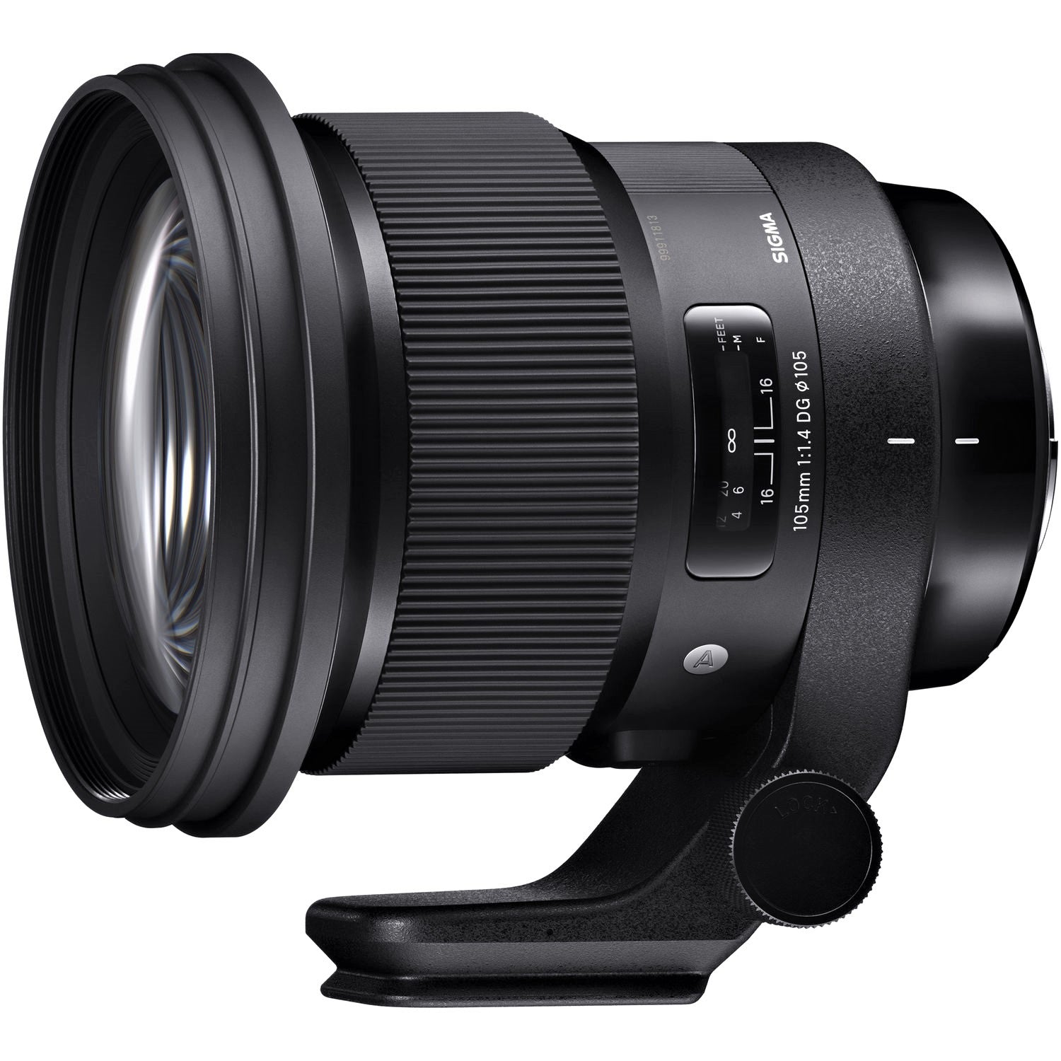 Sigma 105mm F1.4 DG HSM Art Lens for Sigma SA in a Side View