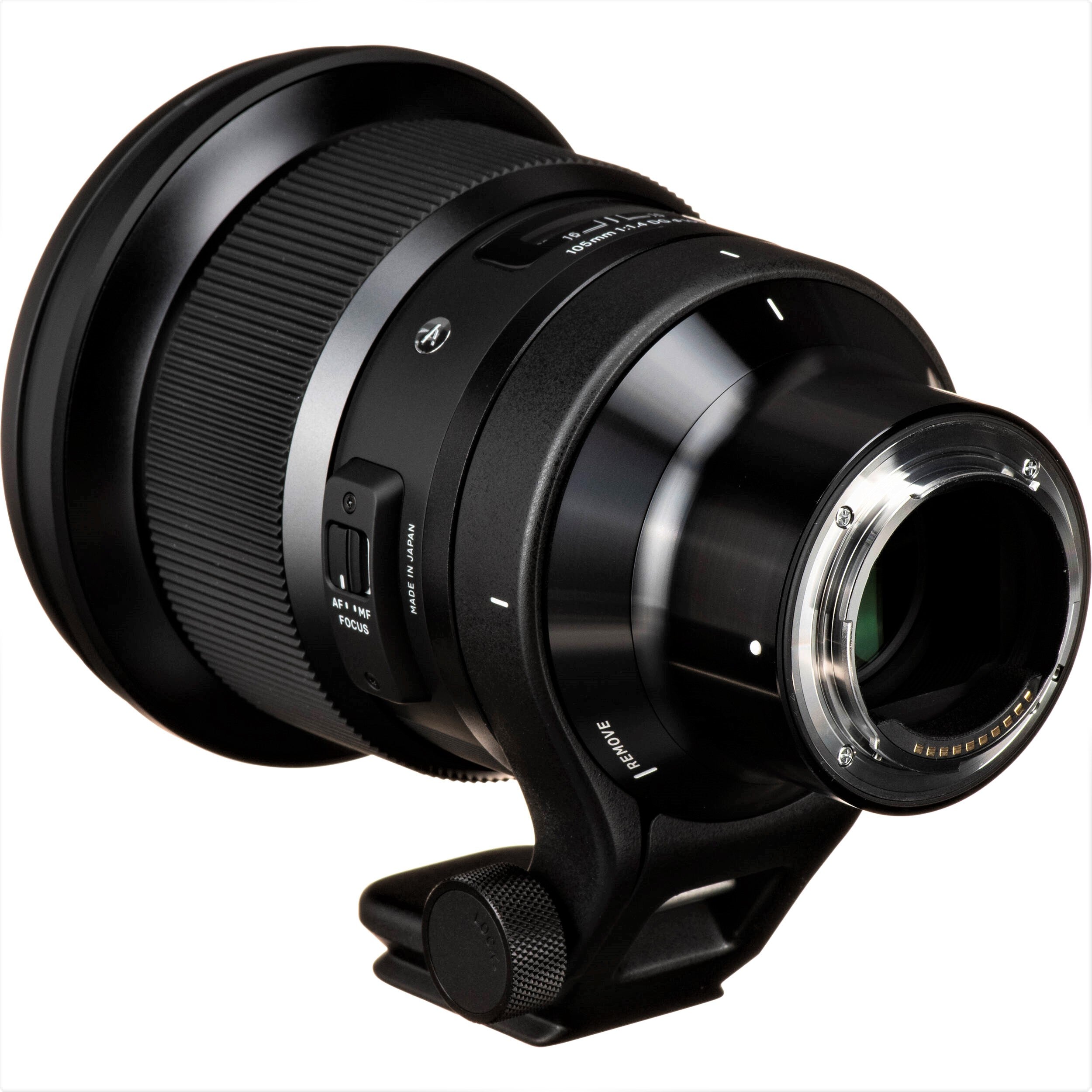 Sigma 105mm F1.4 DG HSM Art Lens for Sony E in a Back-Side View