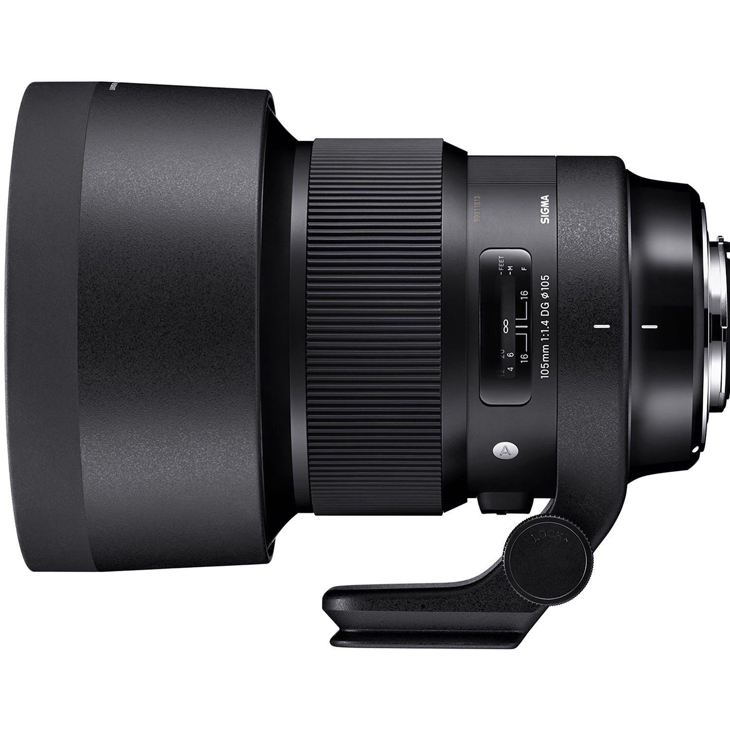 Sigma 105mm F1.4 DG HSM Art Lens for Leica L in a Side View
