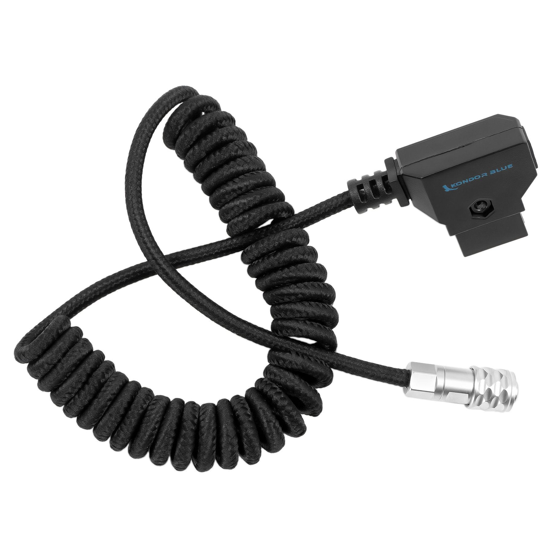 Kondor Blue Coiled D-Tap to BMPCC 6K/4K Power Cable (Black)