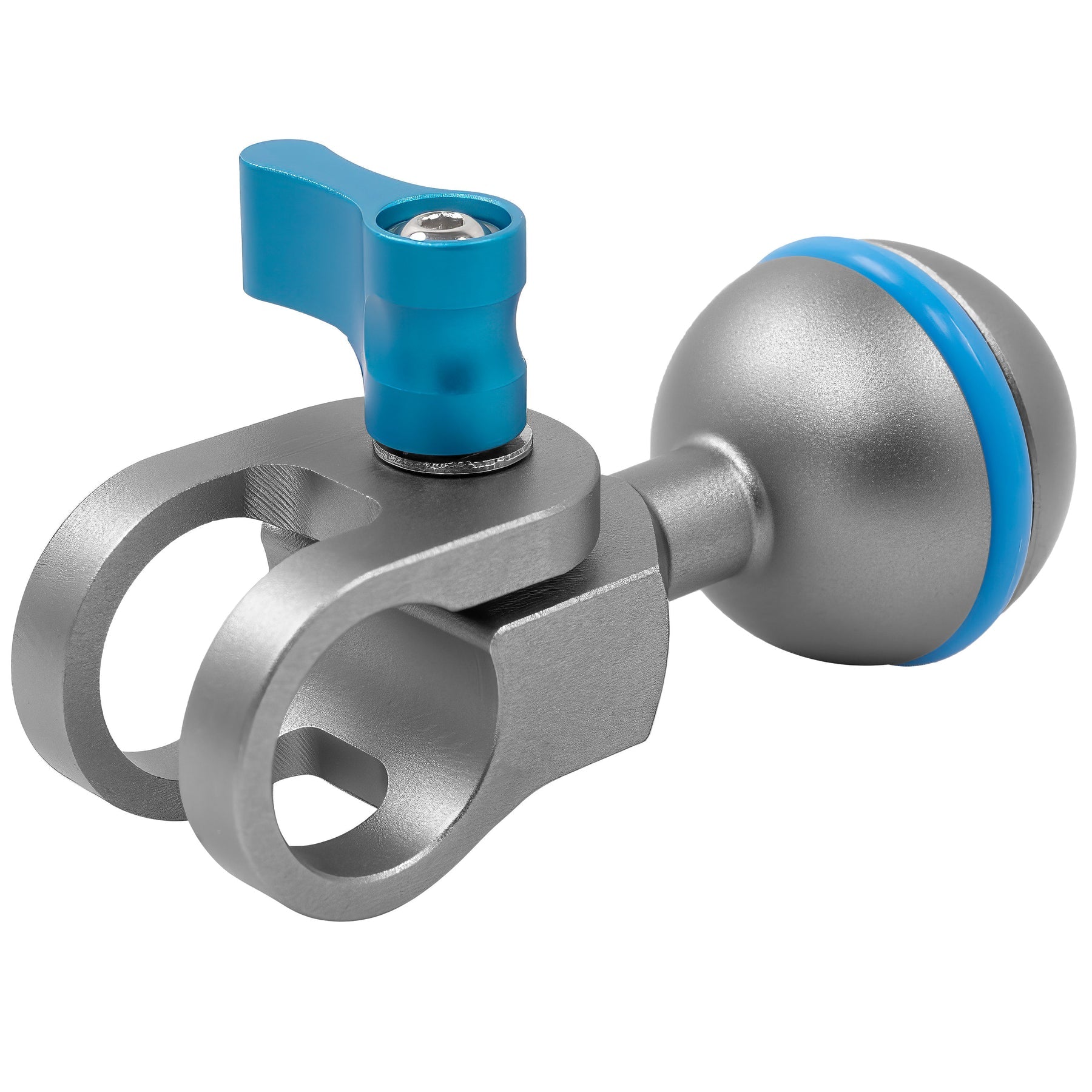 Kondor Blue Ball Head to 15MM Rod Clamp for Magic Arms (Space Gray)