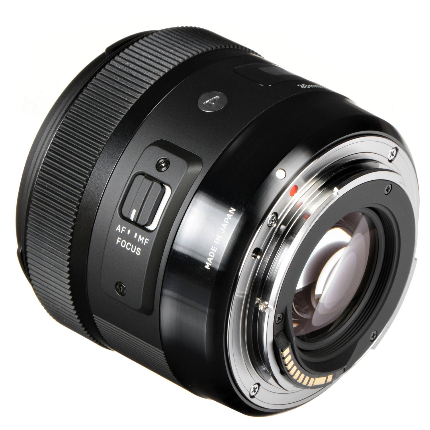 Sigma 30mm F1.4 DC HSM Art Lens for Canon EF in a Back-Side View