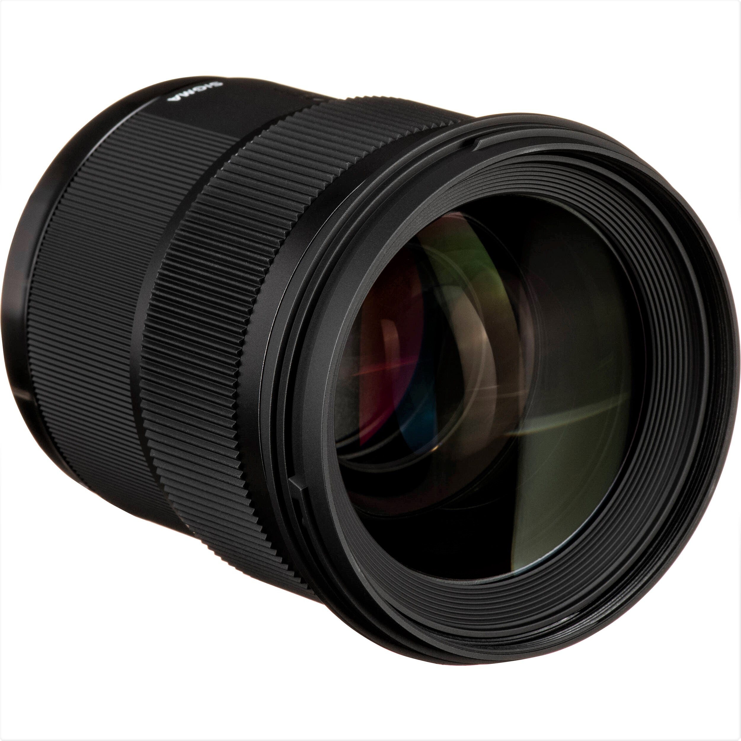 Sigma 50mm F1.4 DG HSM Art Lens for Sony A in a Front-Side View