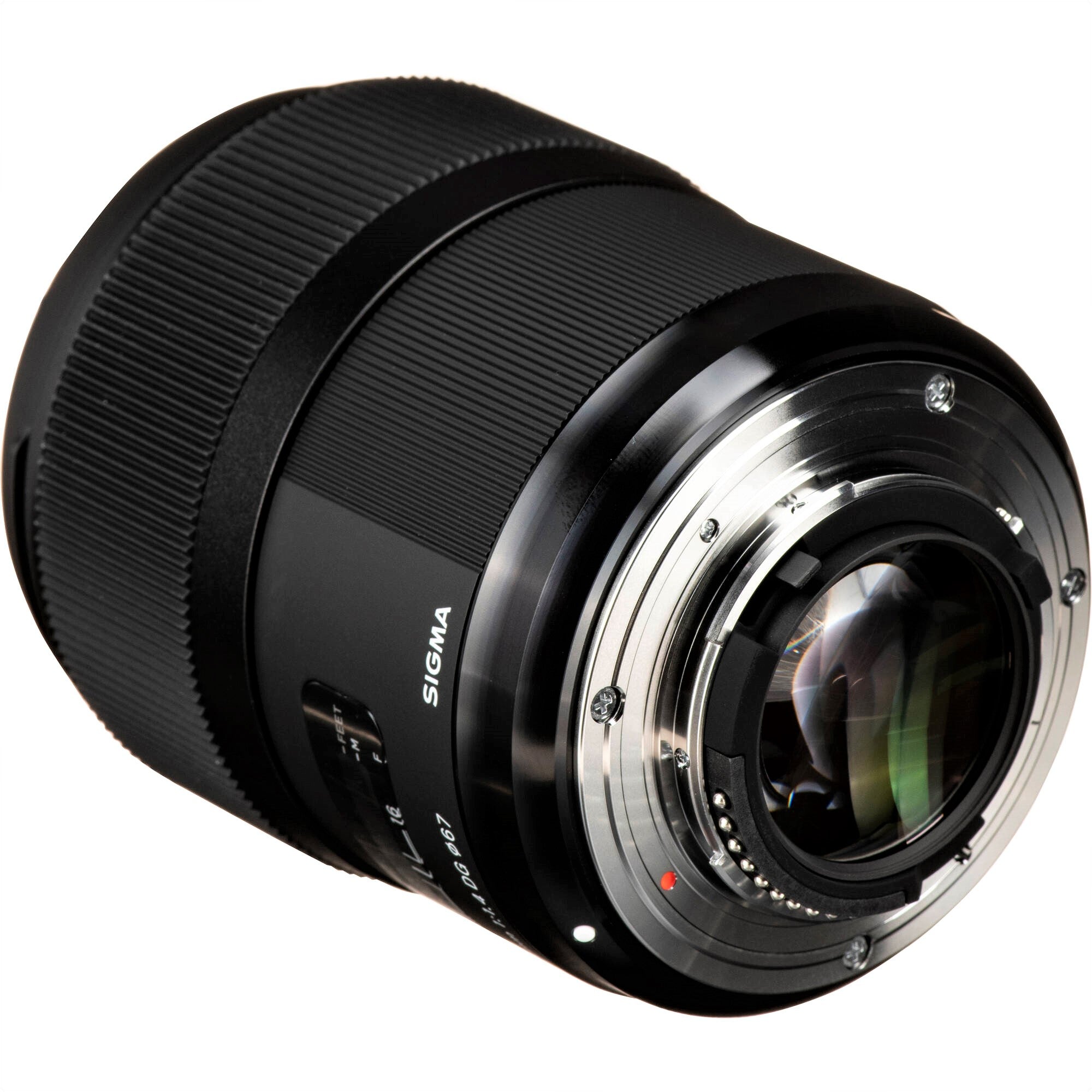 Sigma 35mm F1.4 DG HSM Art Lens for Nikon F in a Back-Side View