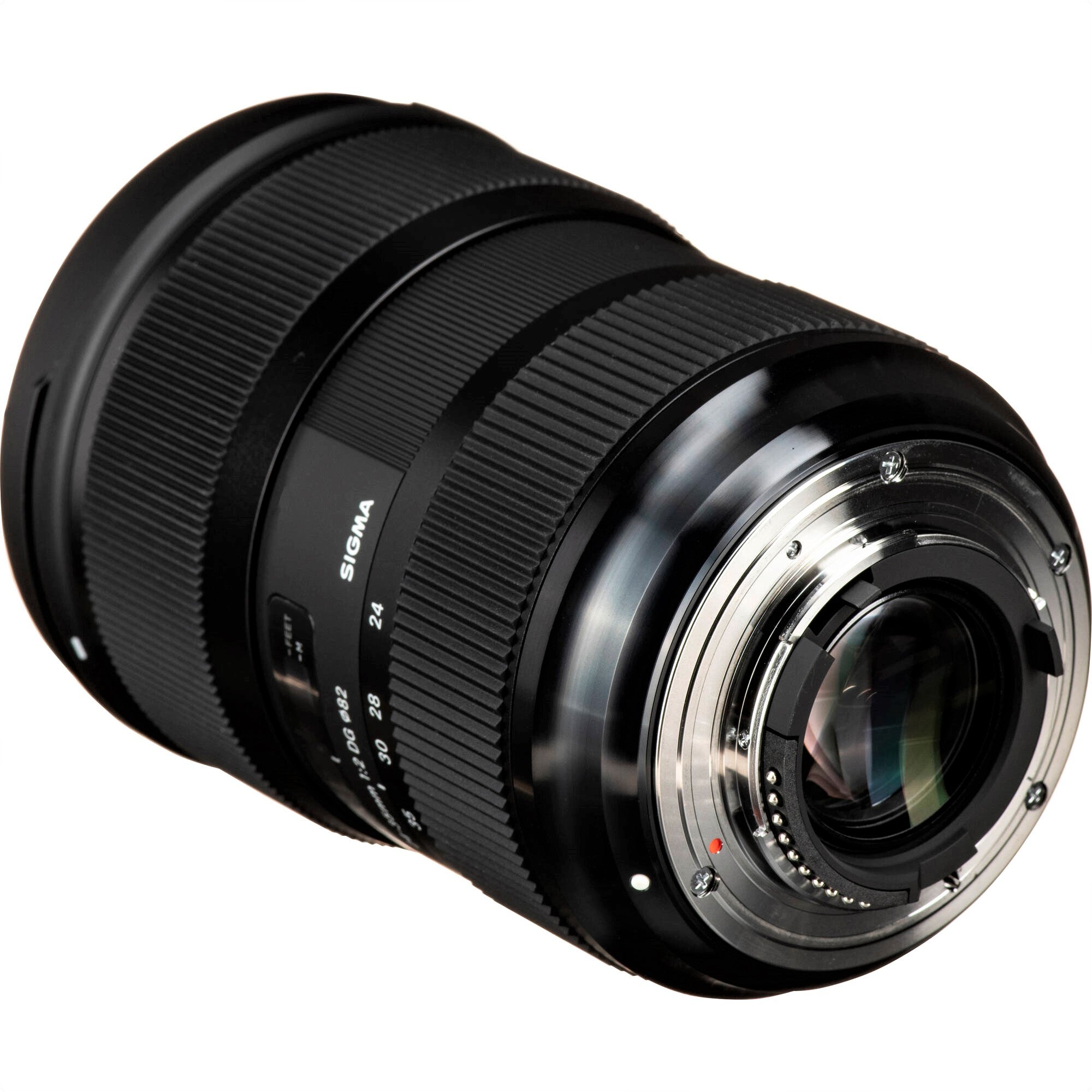 Sigma 24-35mm F2.0 DG HSM Art Lens for Nikon F in a Back-Side View