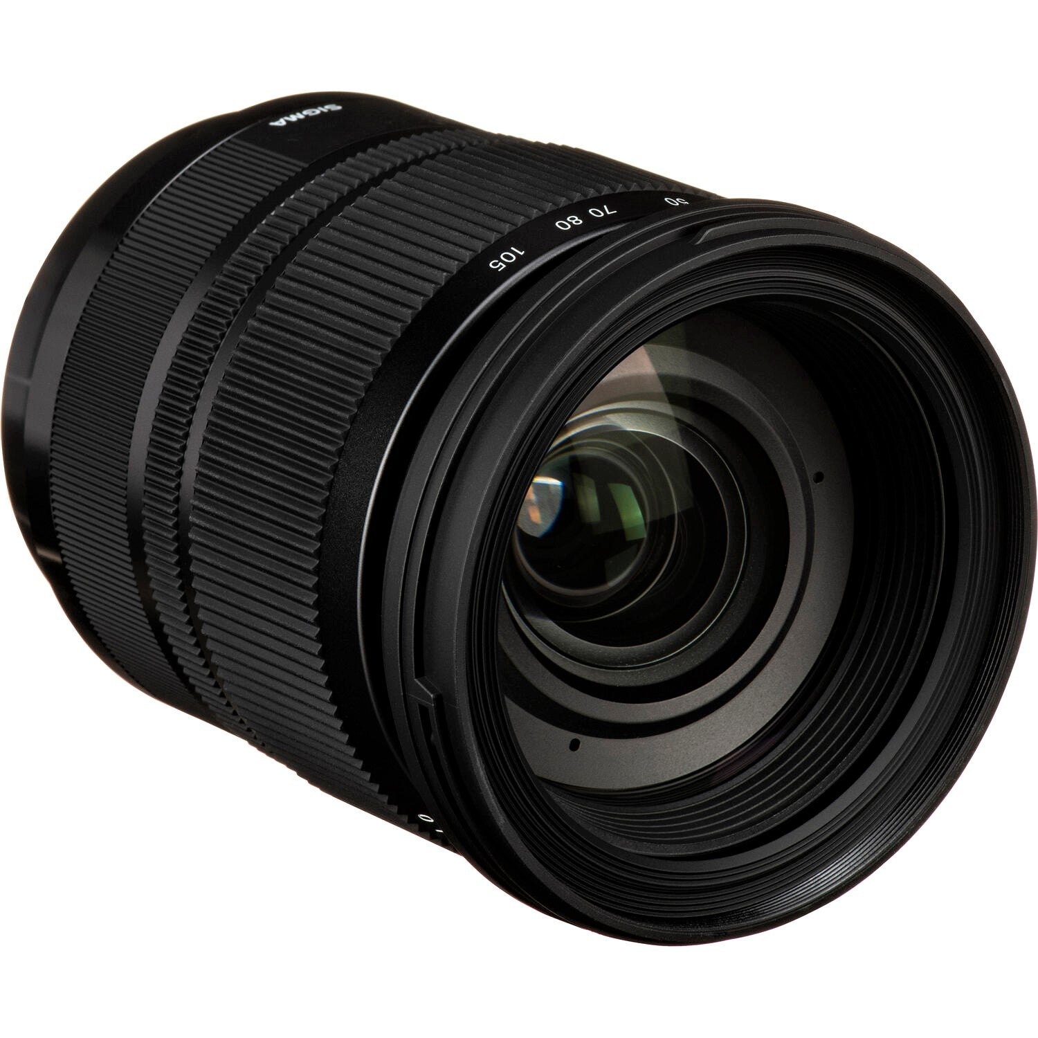 Sigma 24-105mm F4.0 DG OS HSM Art Lens (Sigma SA) in a Front-Side View