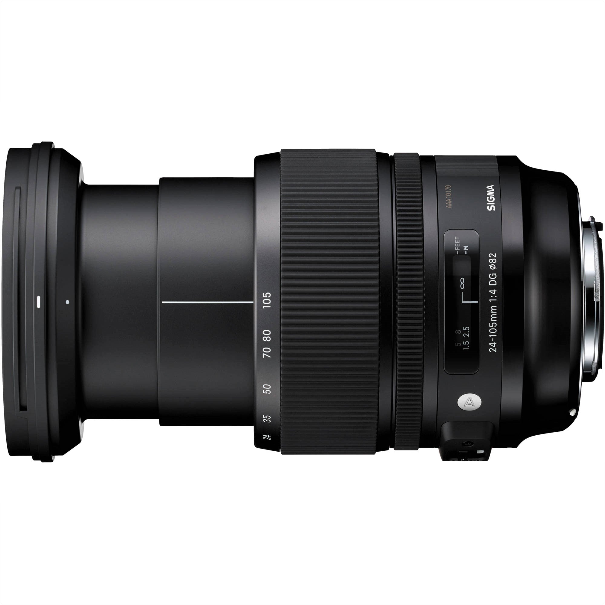 Sigma 24-105mm F4.0 DG OS HSM Art Lens (Sigma SA) with Extended Lens