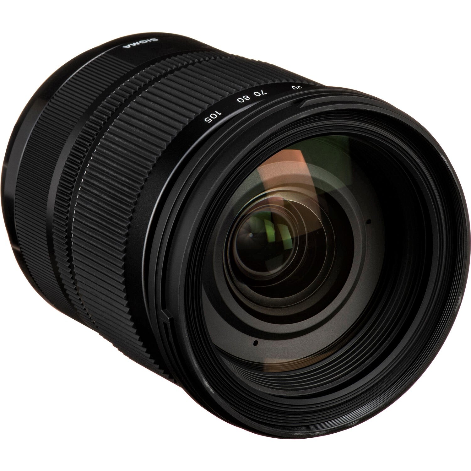 Sigma 24-105mm F4.0 DG OS HSM Art Lens (Sony A) in a Front-Side View