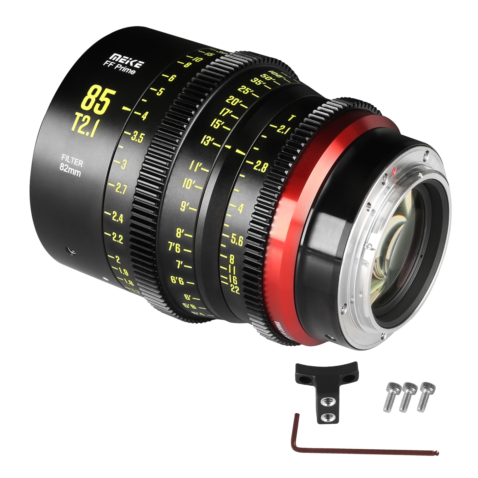 Meike Cinema Full Frame Cinema Prime 85mm T2.1 Lens (L Mount) with Accessories