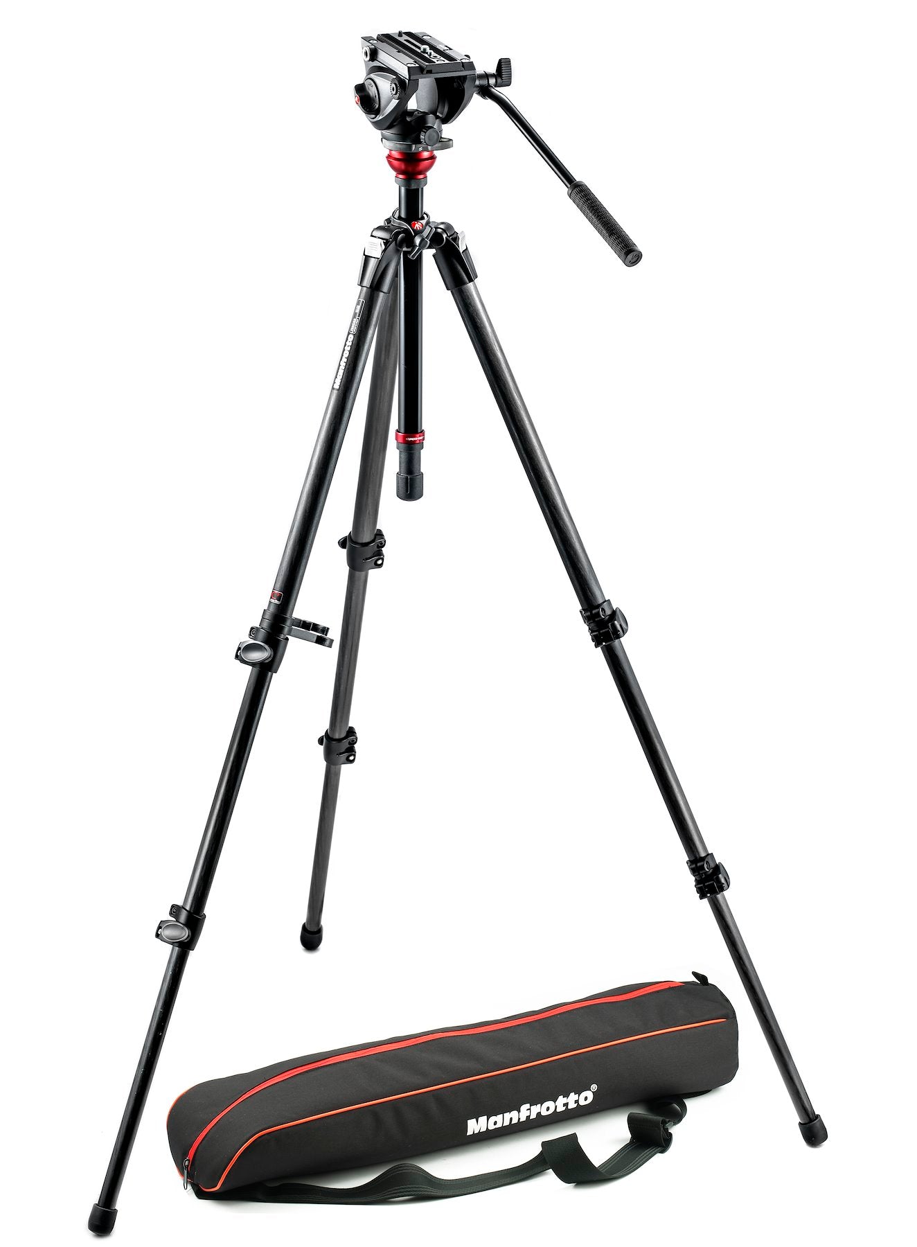 Manfrotto MVH500AH,755CX3 | 500 fluid video head | 755CX3 CF single leg tripod