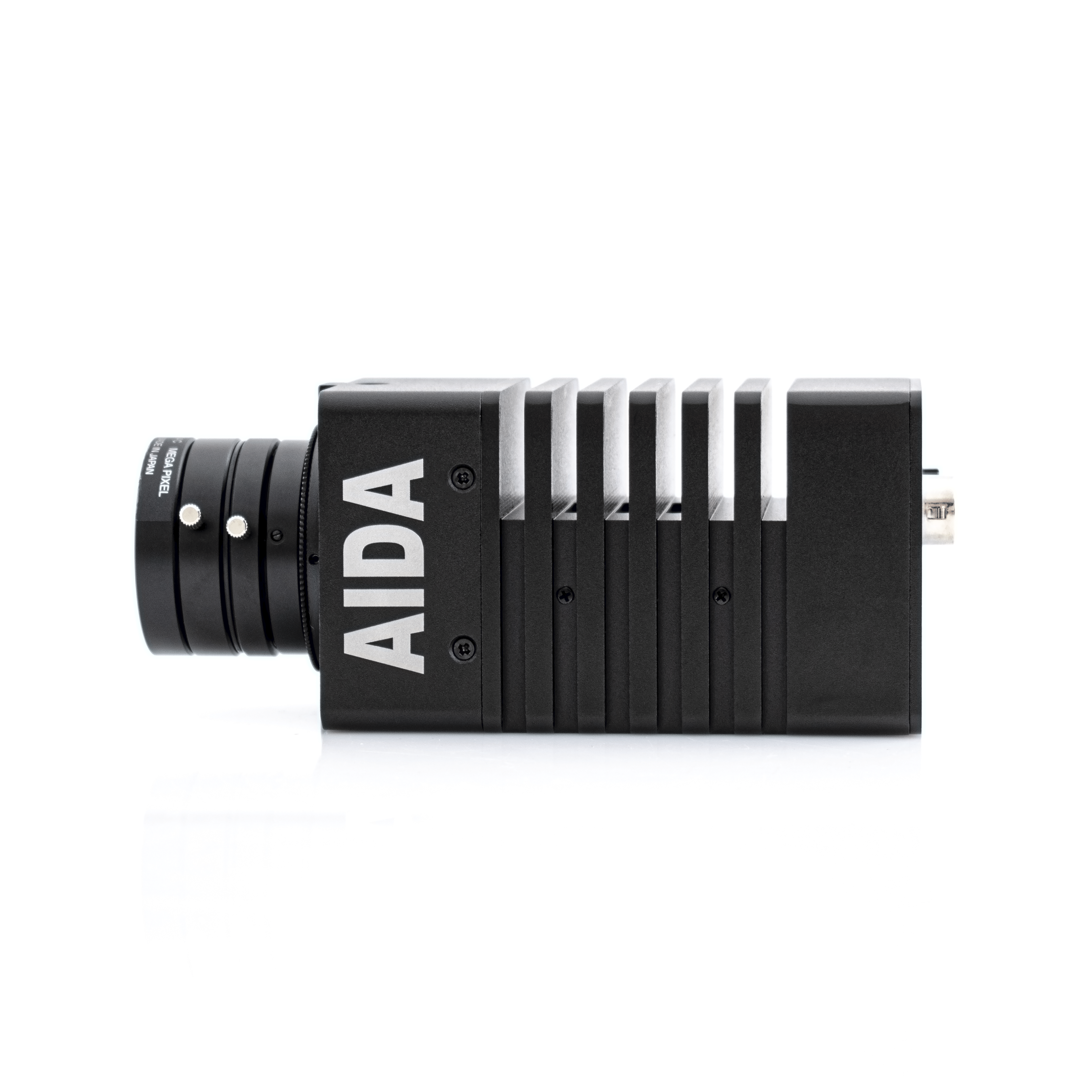AIDA Imaging UHD-200 4K 60p POV Camera with Varifocal Lens in a Side View