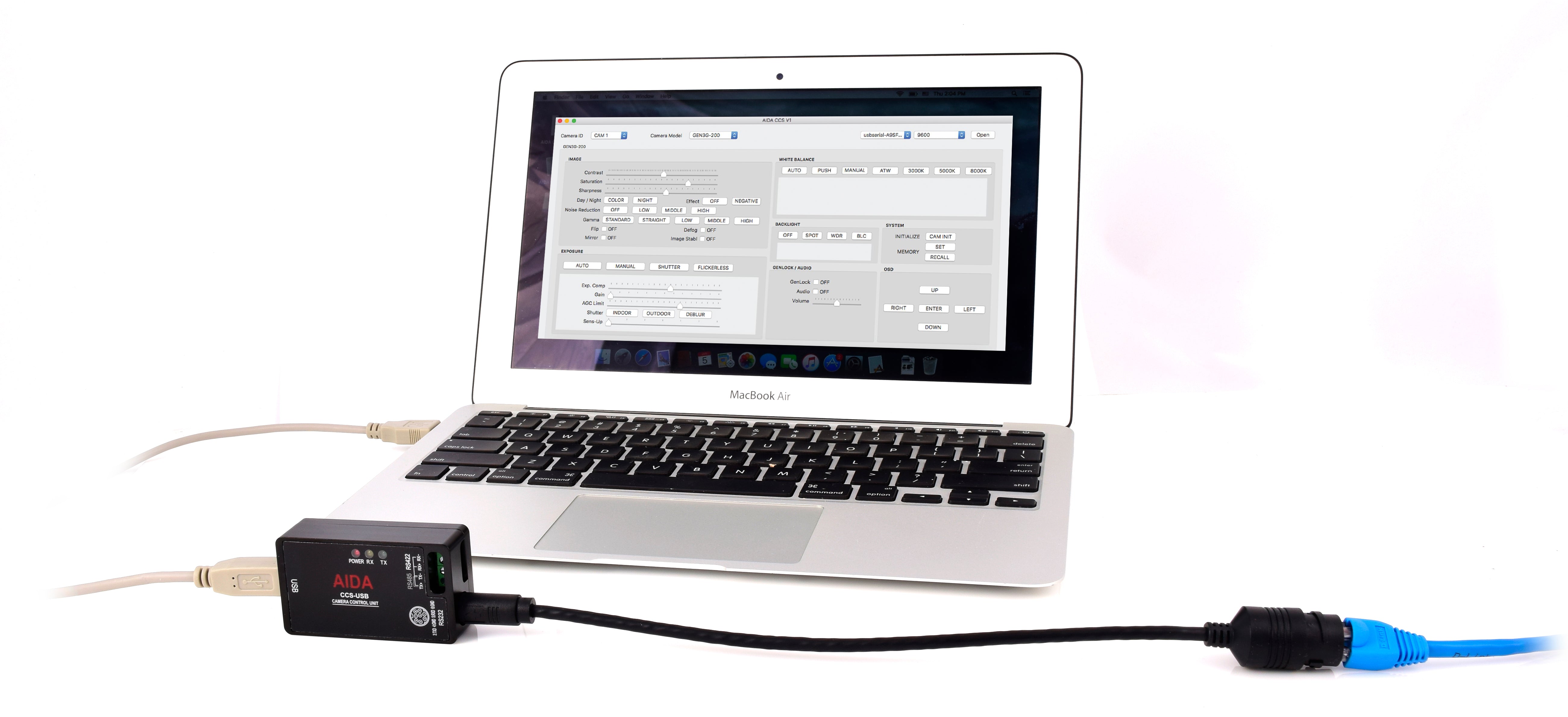AIDA Imaging VISCA Camera Control Unit & Software